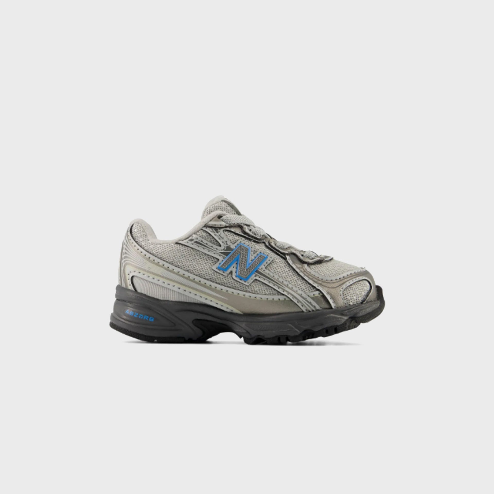 New Balance TD 740 Bungee Lace - Dark Silver Metallic / Fan Blue