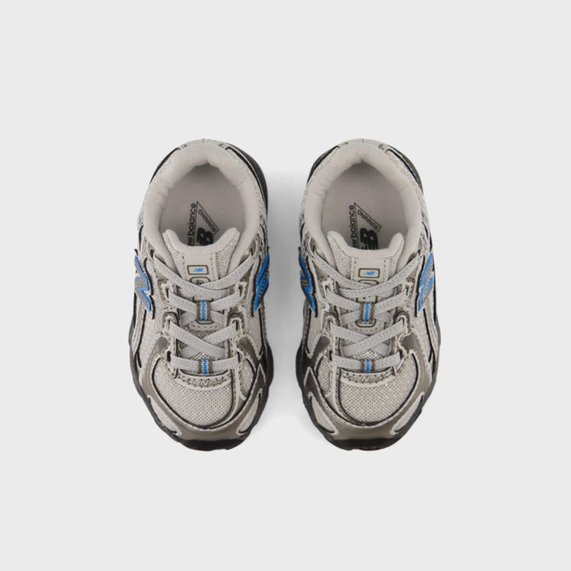 New Balance TD 740 Bungee Lace - Dark Silver Metallic / Fan Blue