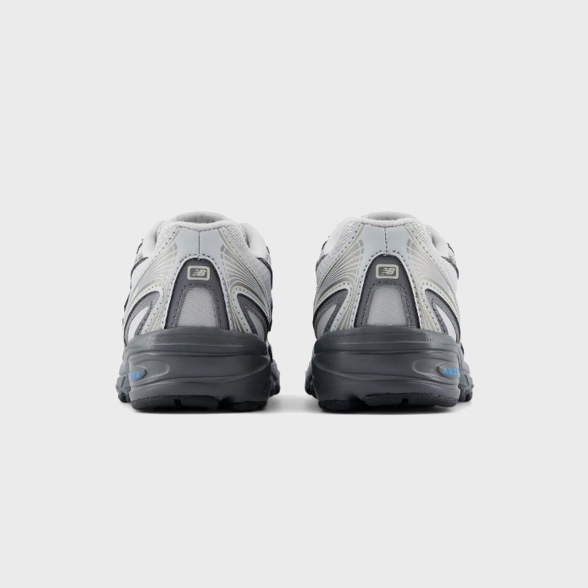 New Balance GS 740 Bungee Lace - Dark Silver Metallic / Fan Blue