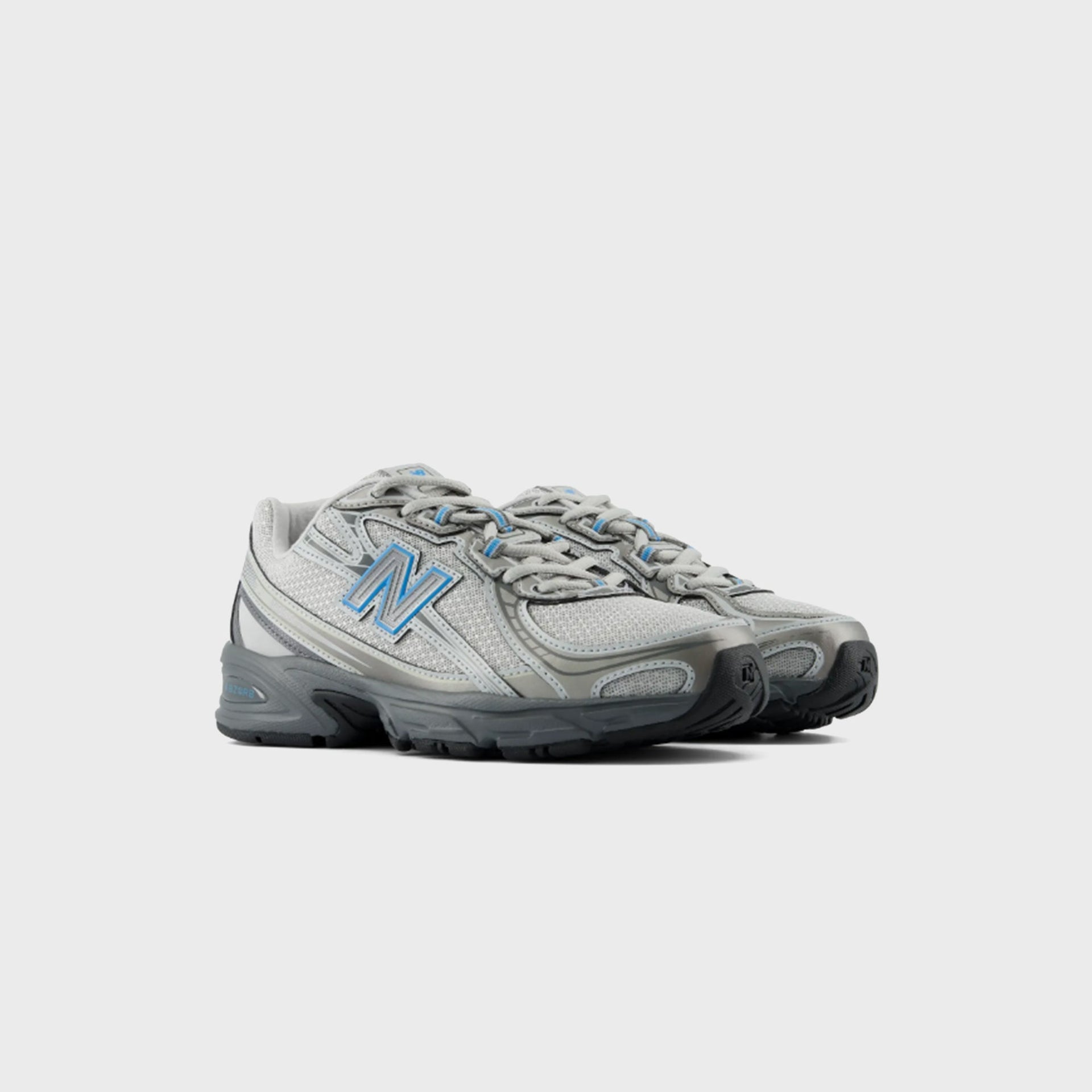 New Balance TD 740 Bungee Lace - Dark Silver Metallic / Fan Blue