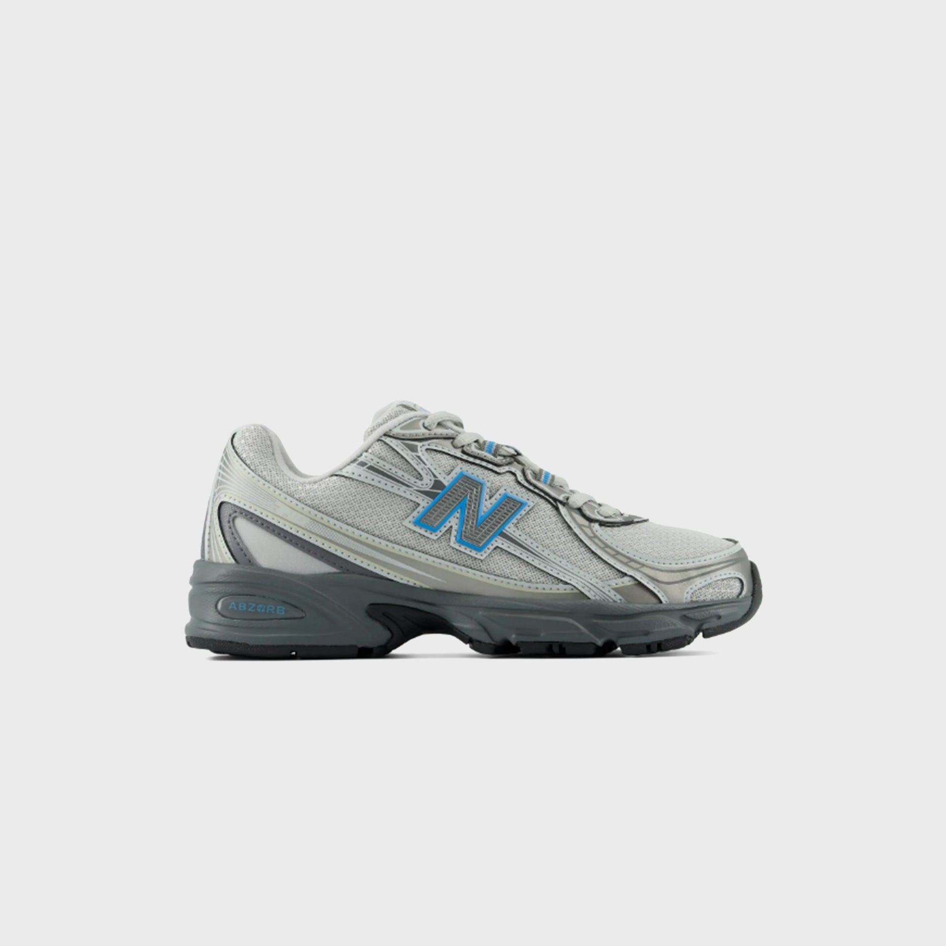 New Balance TD 740 Bungee Lace - Dark Silver Metallic / Fan Blue