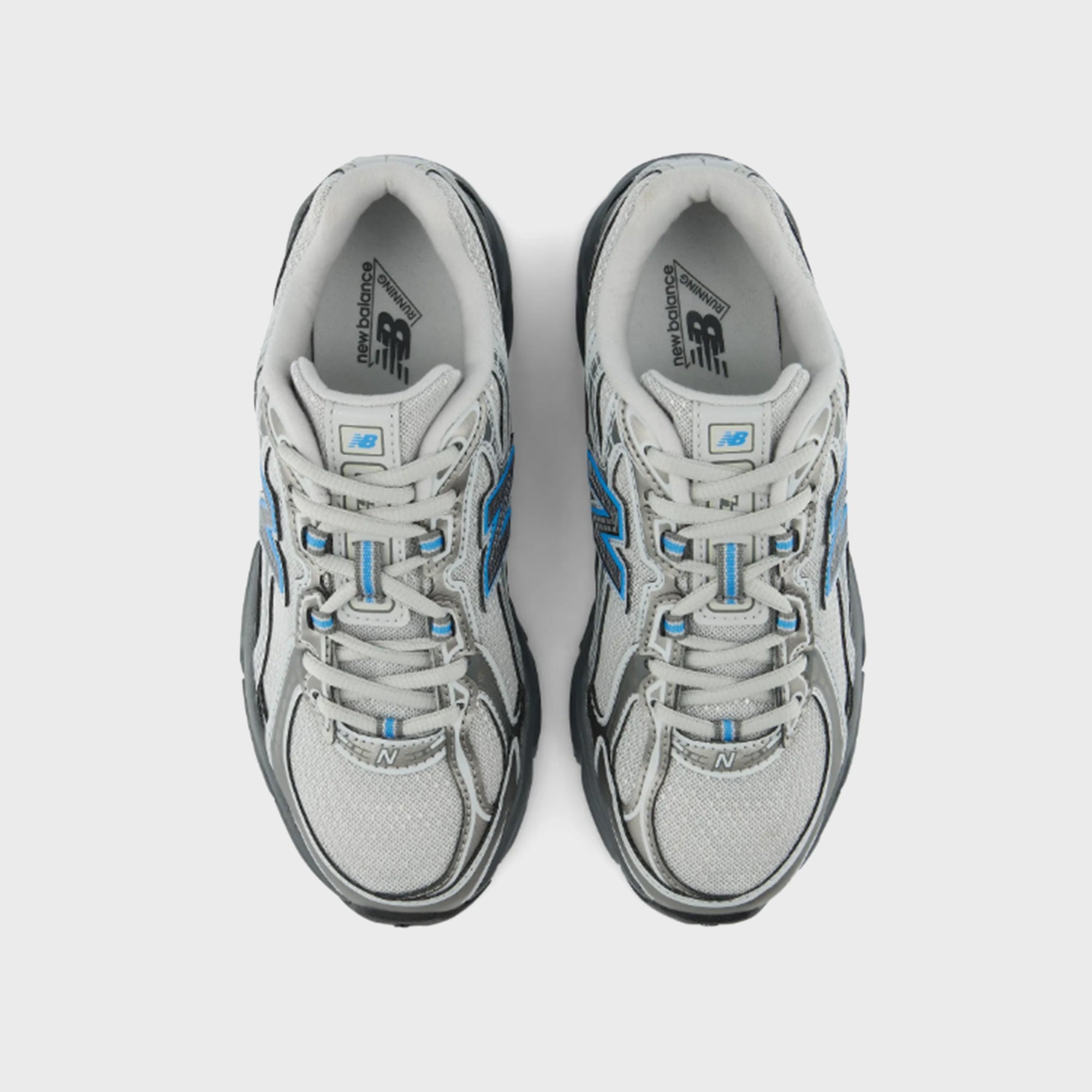 New Balance TD 740 Bungee Lace - Dark Silver Metallic / Fan Blue