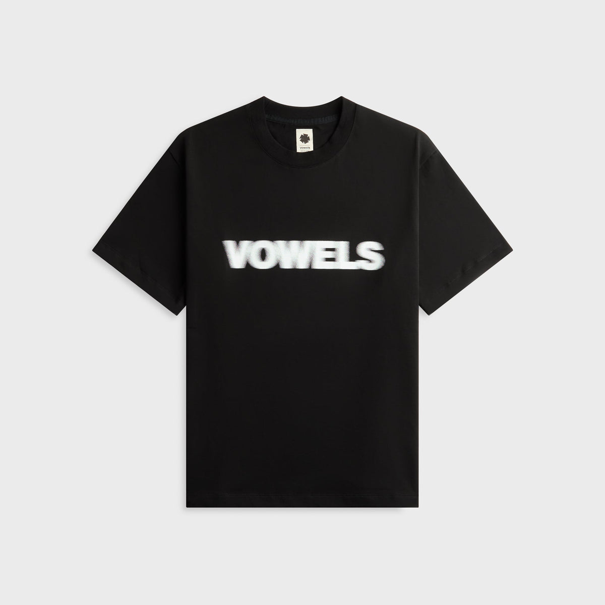 vowels Blur Tee - Black