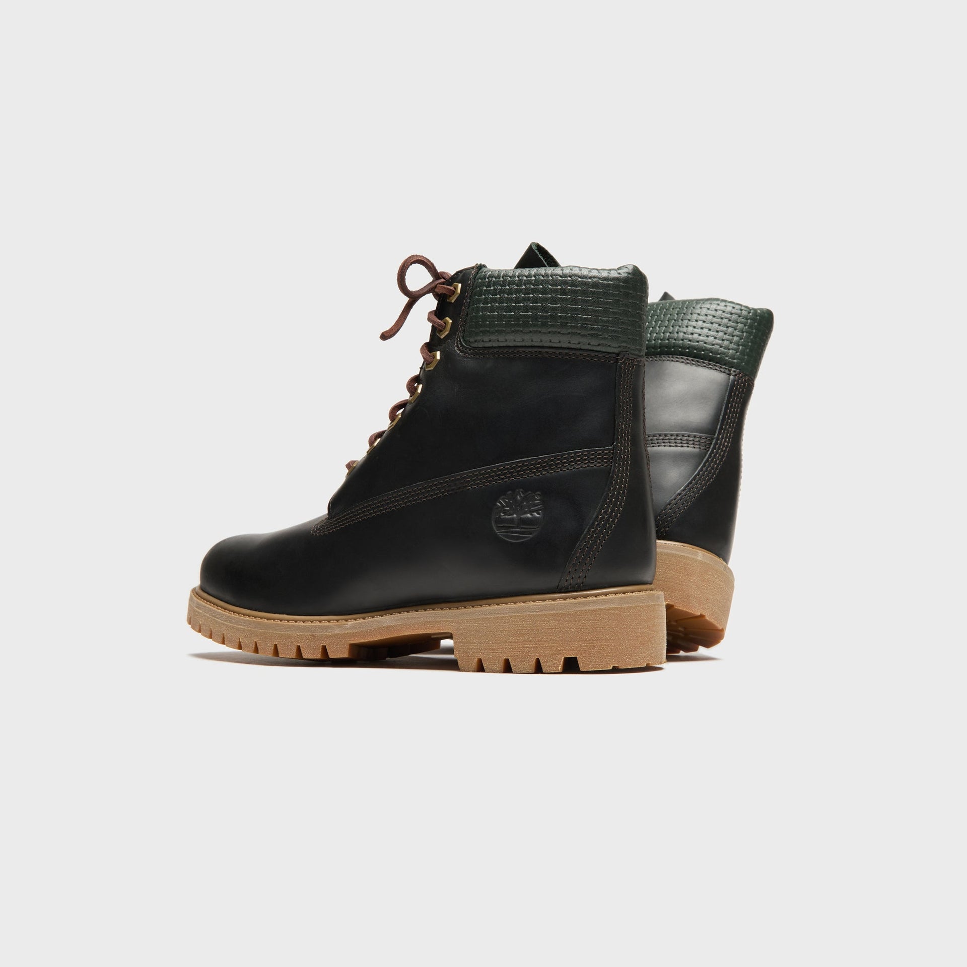 Timberland Emerald Woods 6-Inch Waterproof Boot - Black Nubuck / Dark Green