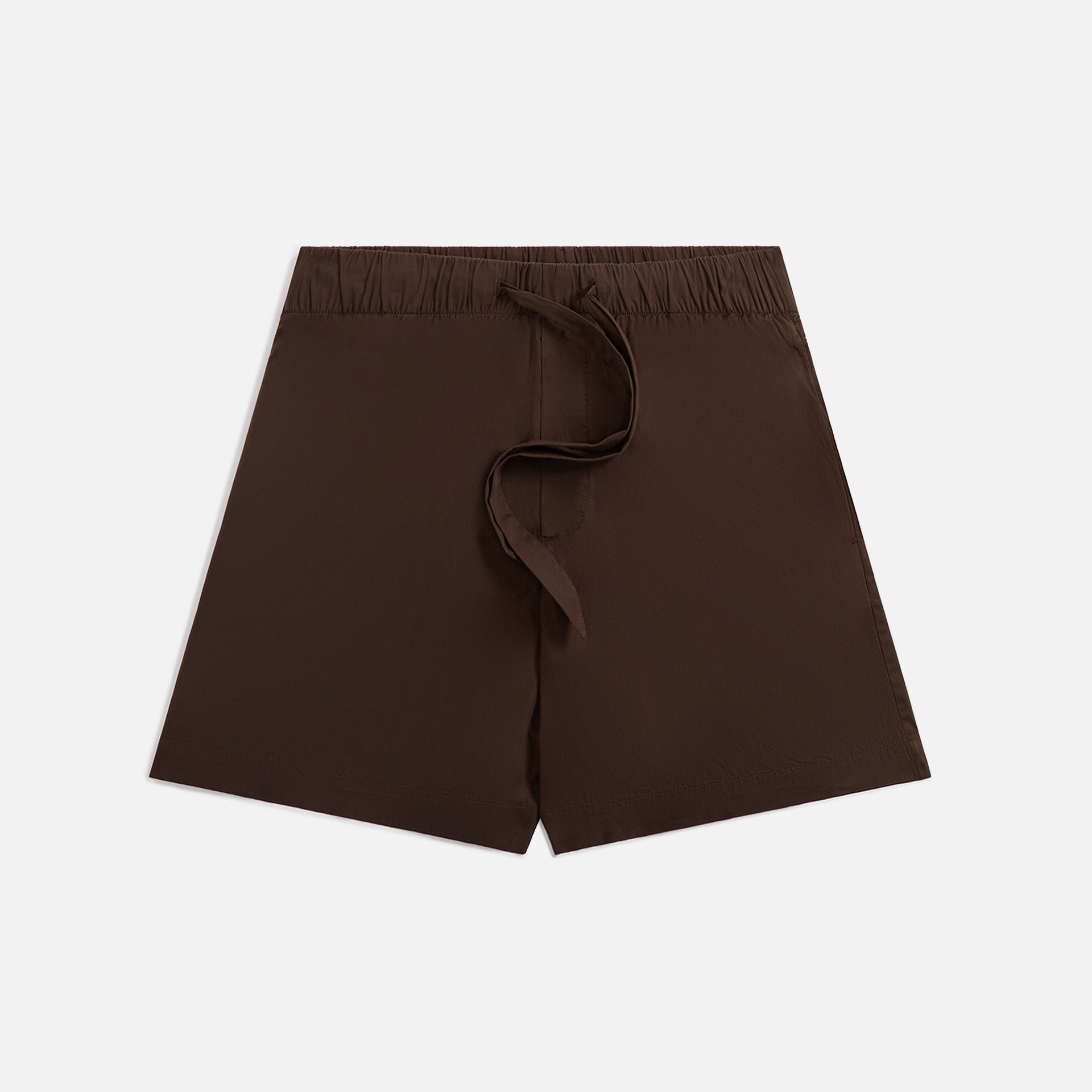 Tekla Poplin Pajama Shorts - Coffee