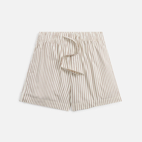 Tekla Poplin Pajama Shorts - Hopper Stripes