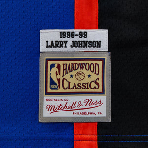 Kith and Mitchell & Ness for the New York Knicks Larry Johnson Jersey - Knicks Blue / Knicks Orange