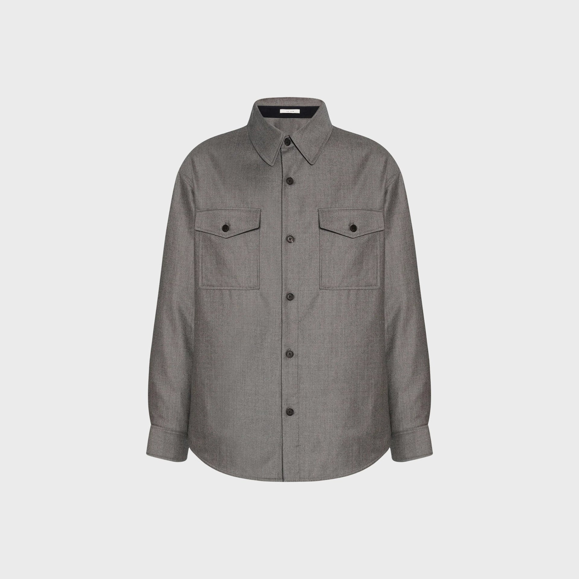 The Row Dashiell Shirt - Beige Grey