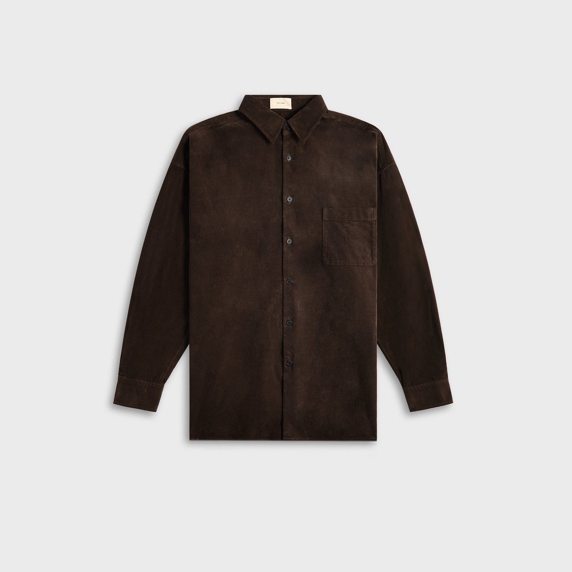 The Row Lancaster Shirt - Dark Coffee