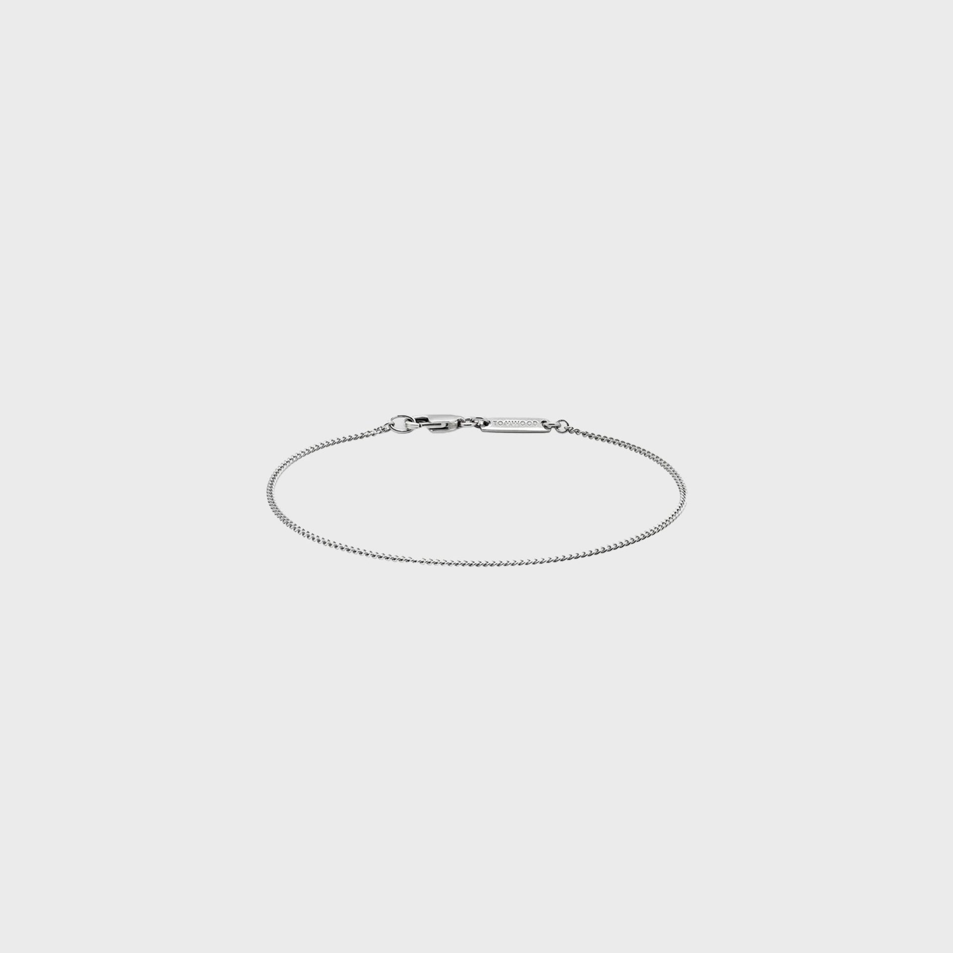 Tom Wood Jil Bracelet 7.7" - Silver
