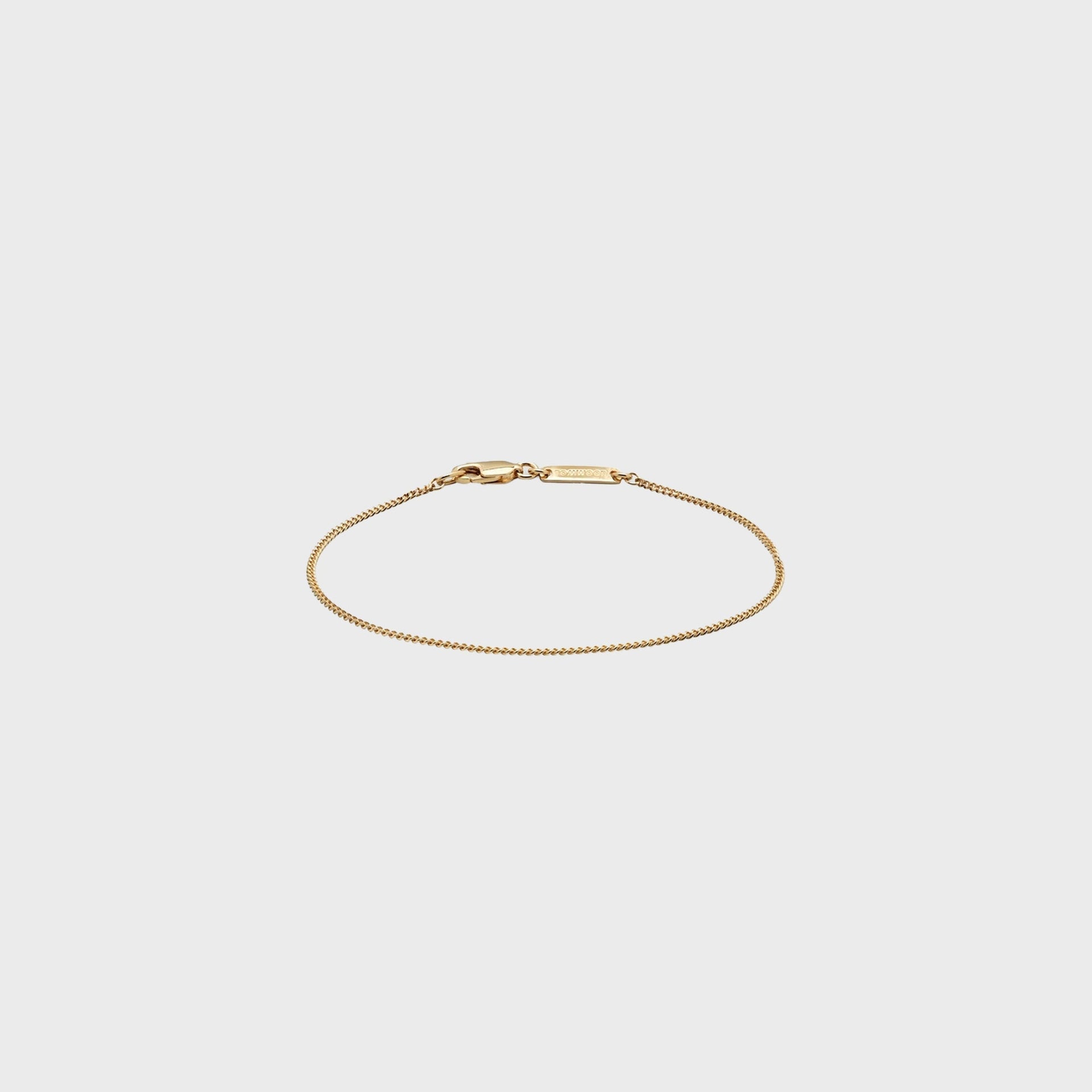 Tom Wood Jil Bracelet 7.7" - Gold