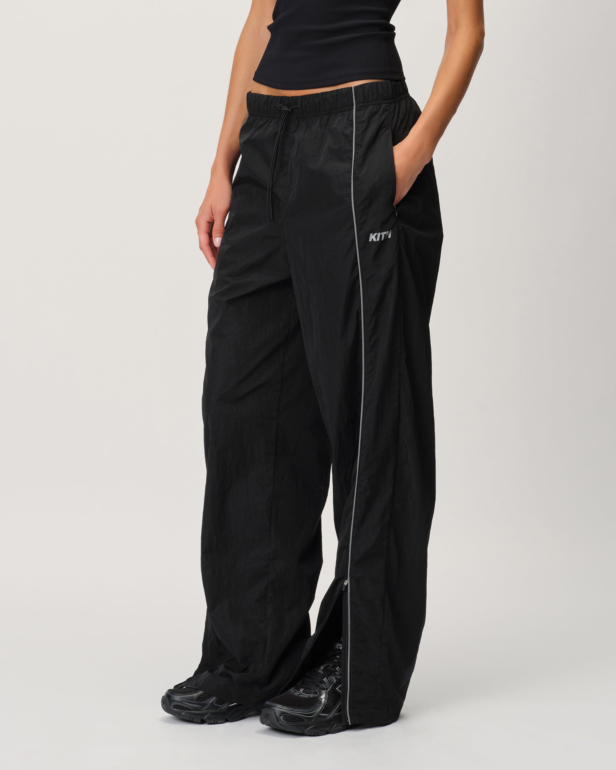 【みー】I AM WHAT I AM track pant レディース ZW X GW Straight Leg Track Pants With - Olive You Z1B000509