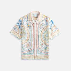 Casablanca Short Sleeve Cuban Collar Shirt - White / Multicolour