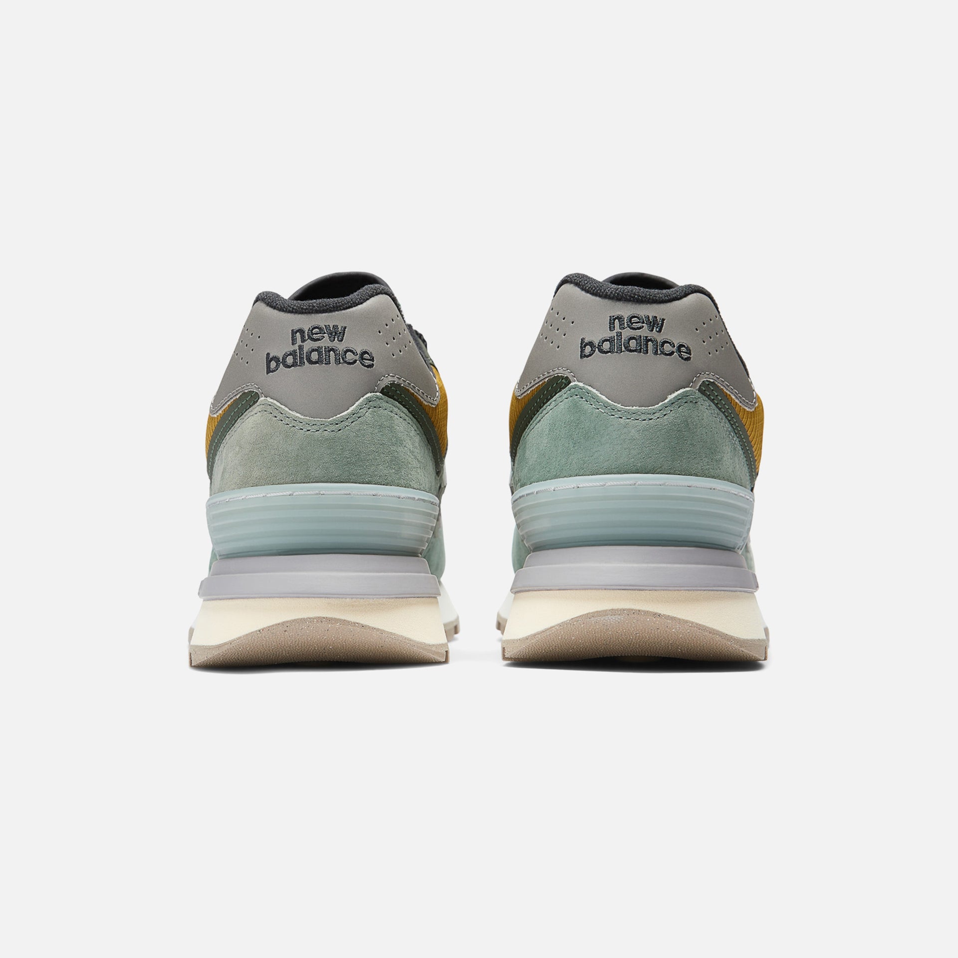 New Balance x Stone Island 574 - Light Green / Mustard Green