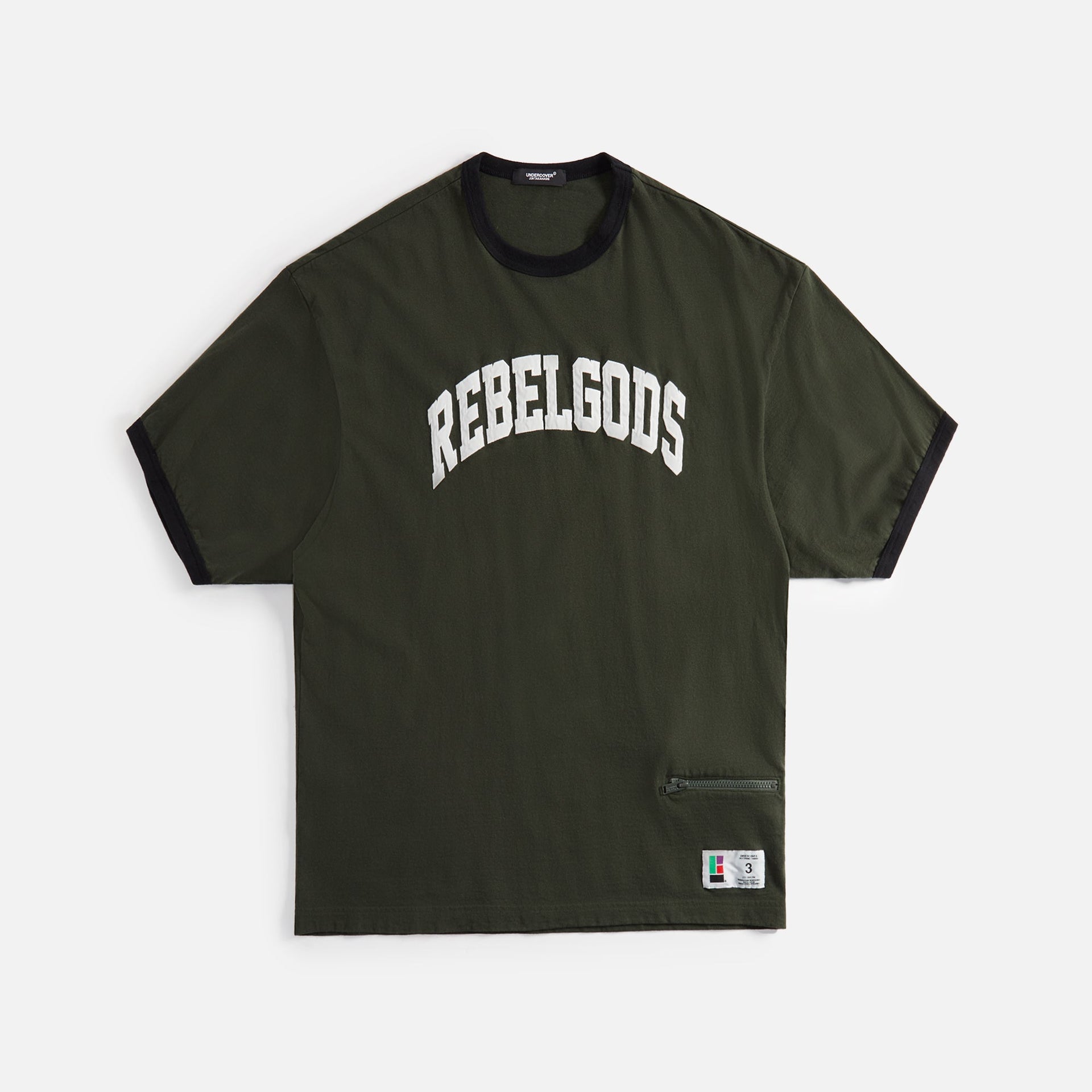 T-shirt Undercover Rebelgods - Vert kaki