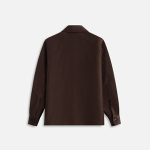 Marni Compact Organic Cotton Moleskin Overshirt - Moca