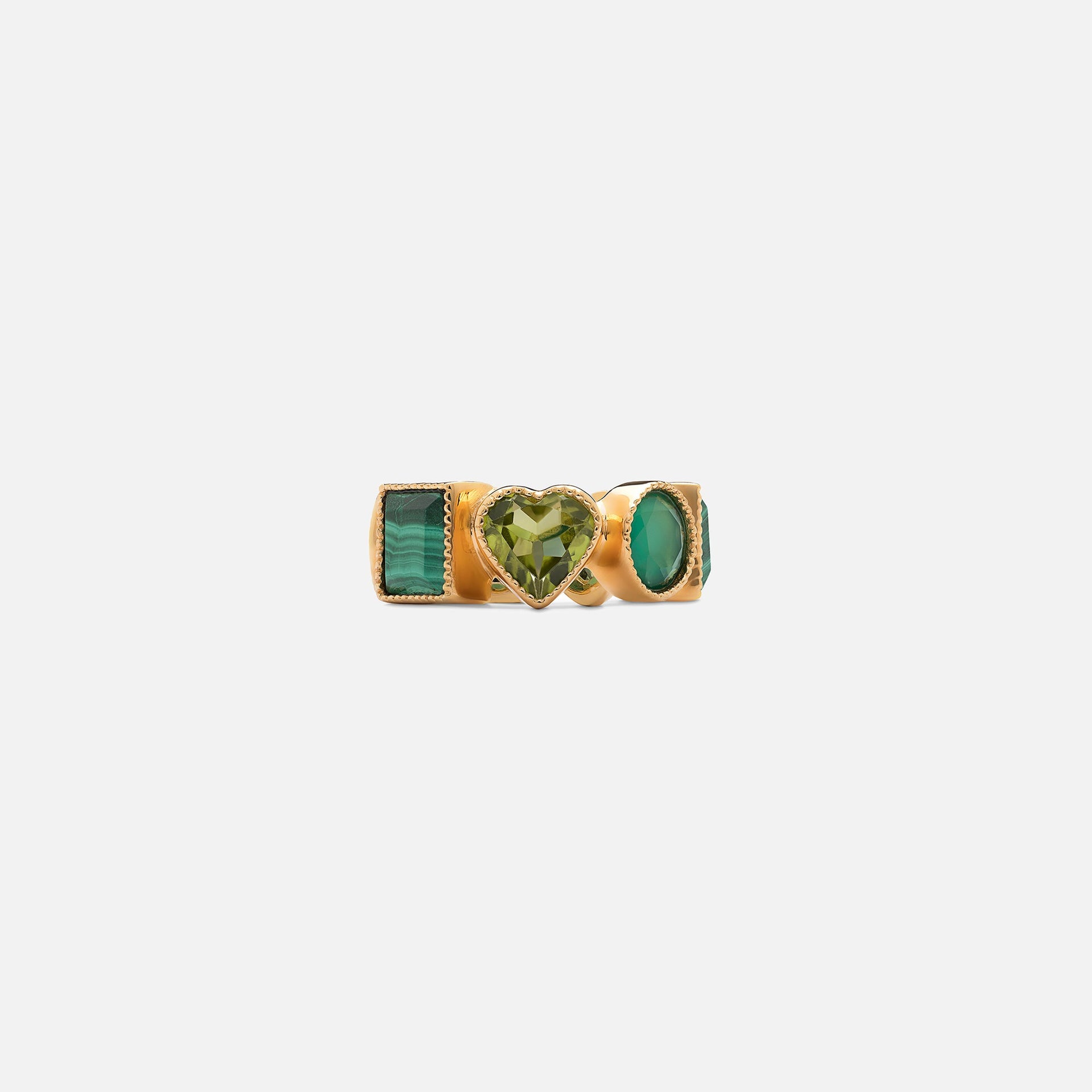 Bague VEERT The Green Shape - Or jaune