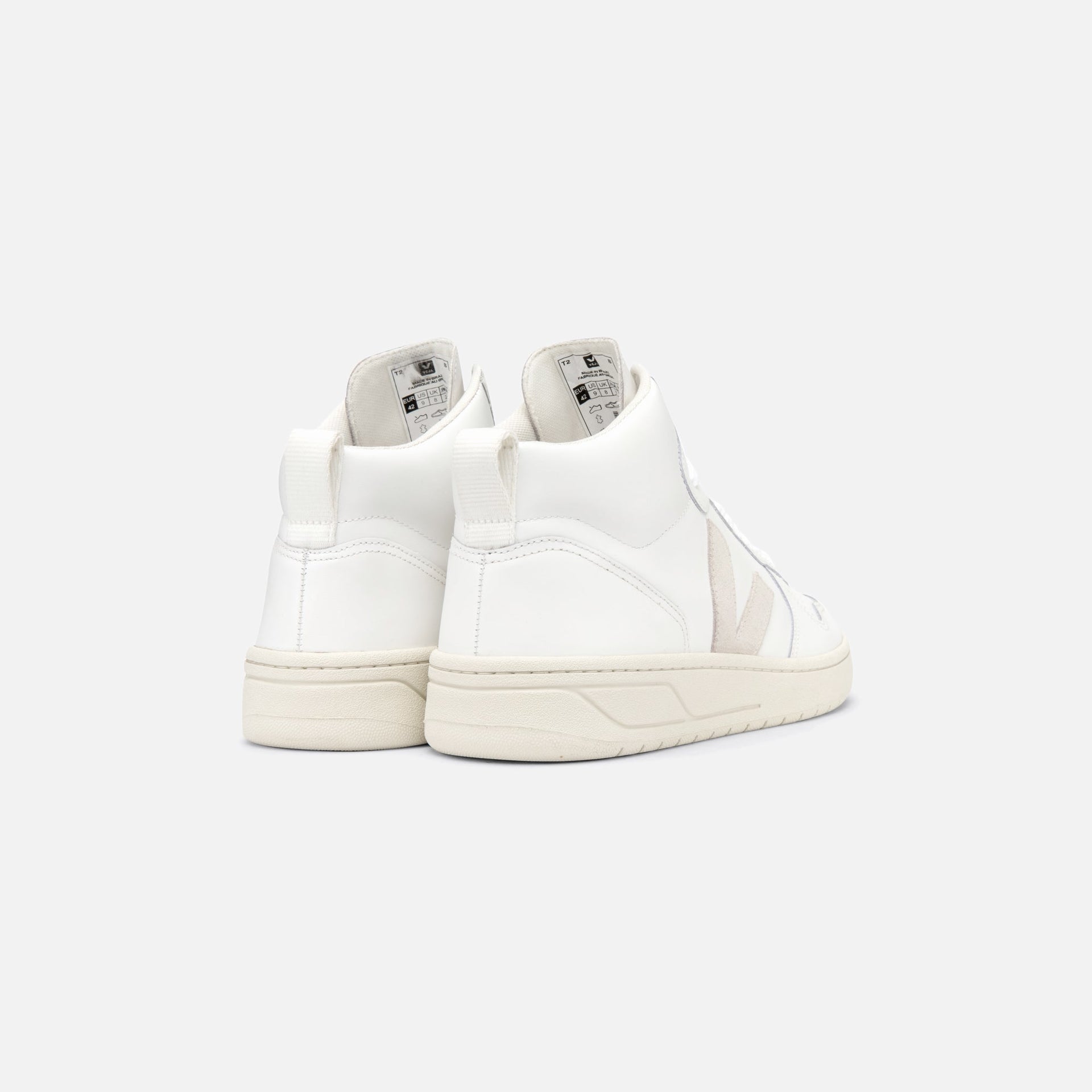 Veja V-15 Extra Natural Leather - White