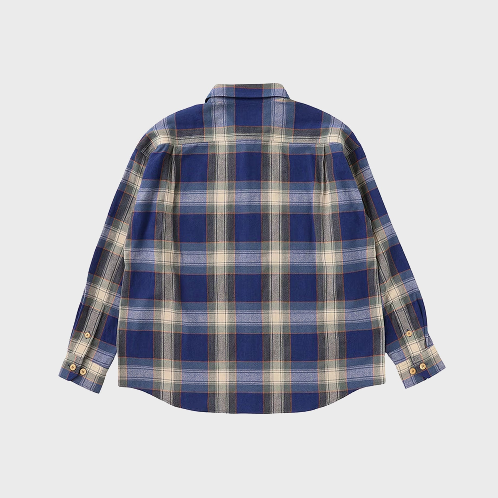 Visvim Lumber Check Long Sleeve Shirt - Blue – Kith Europe
