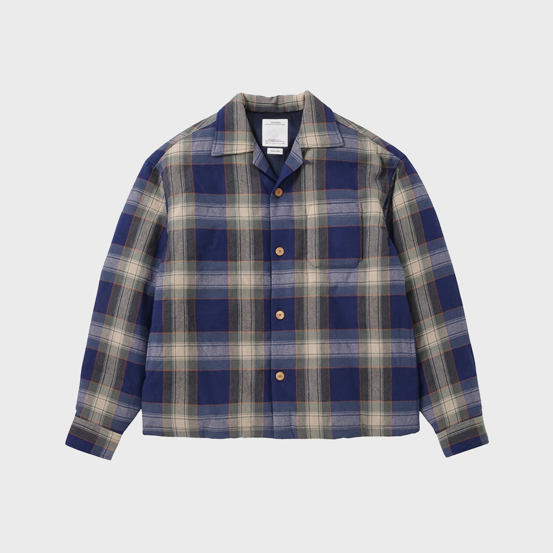 Visvim Keesey Check Down Jacket - Blue
