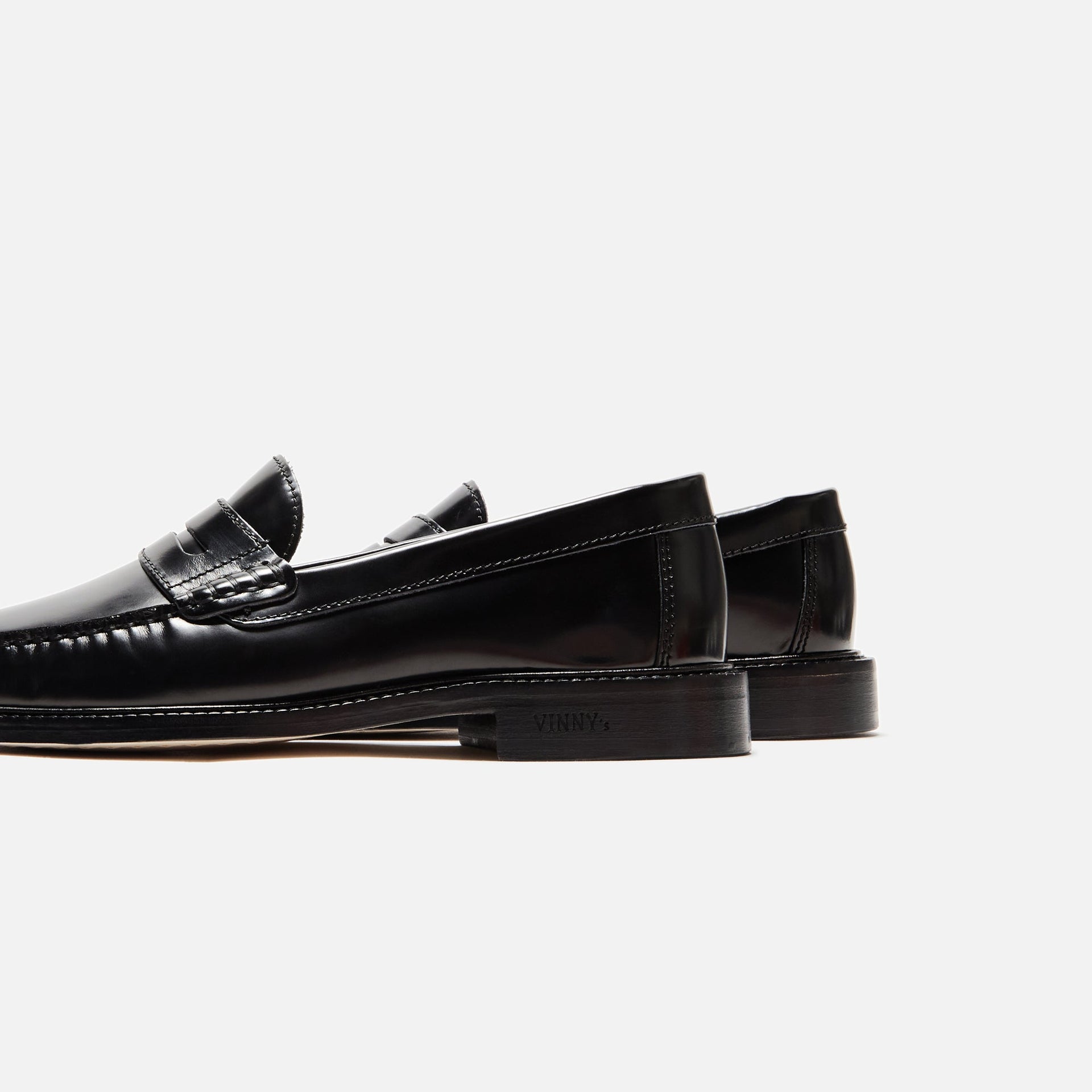 (RTV) VINNY's Yardee Mocassin Loafer - Polido Leather Black