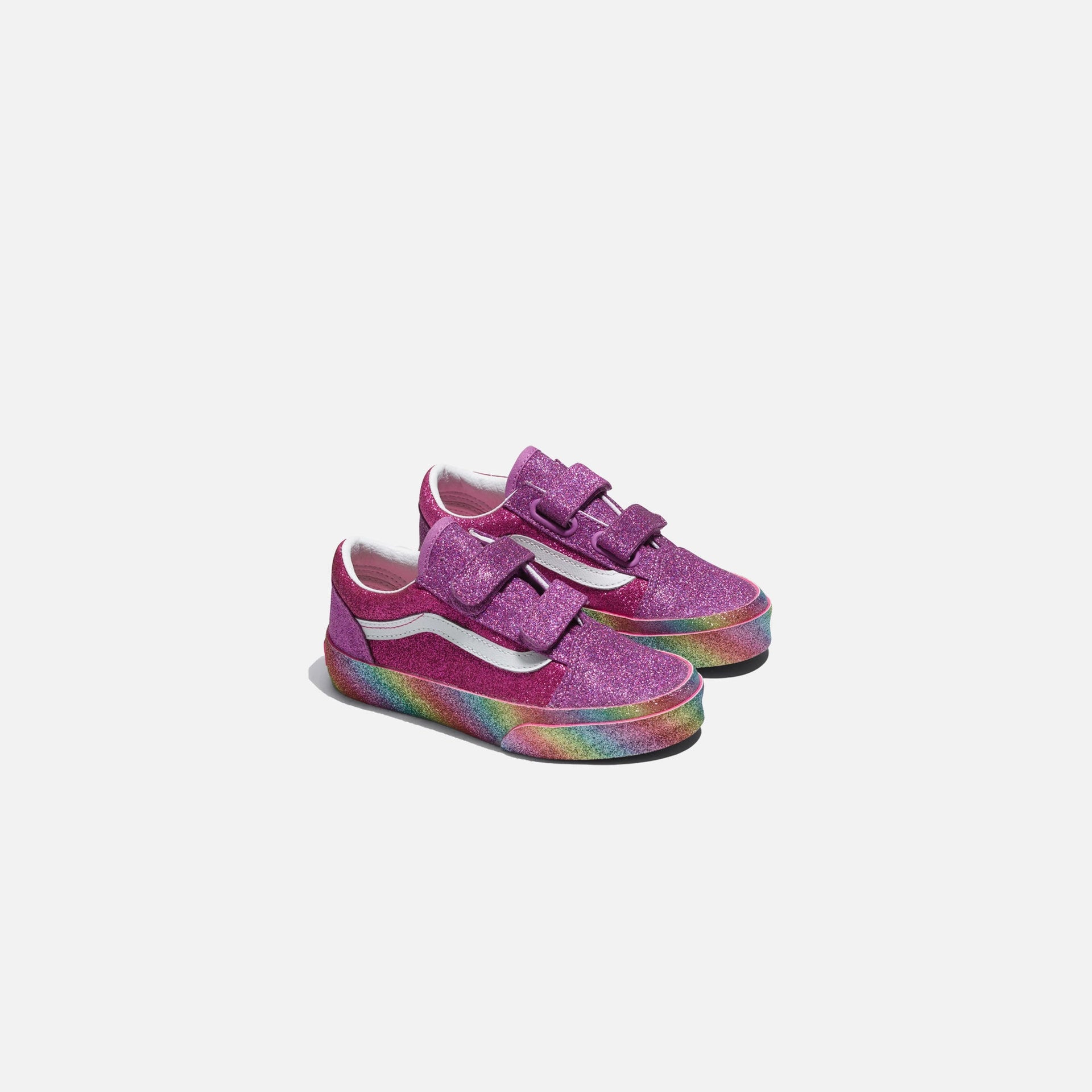 Vans Pre-School Old Skool V Glitter Rainglow - Pink / Multi