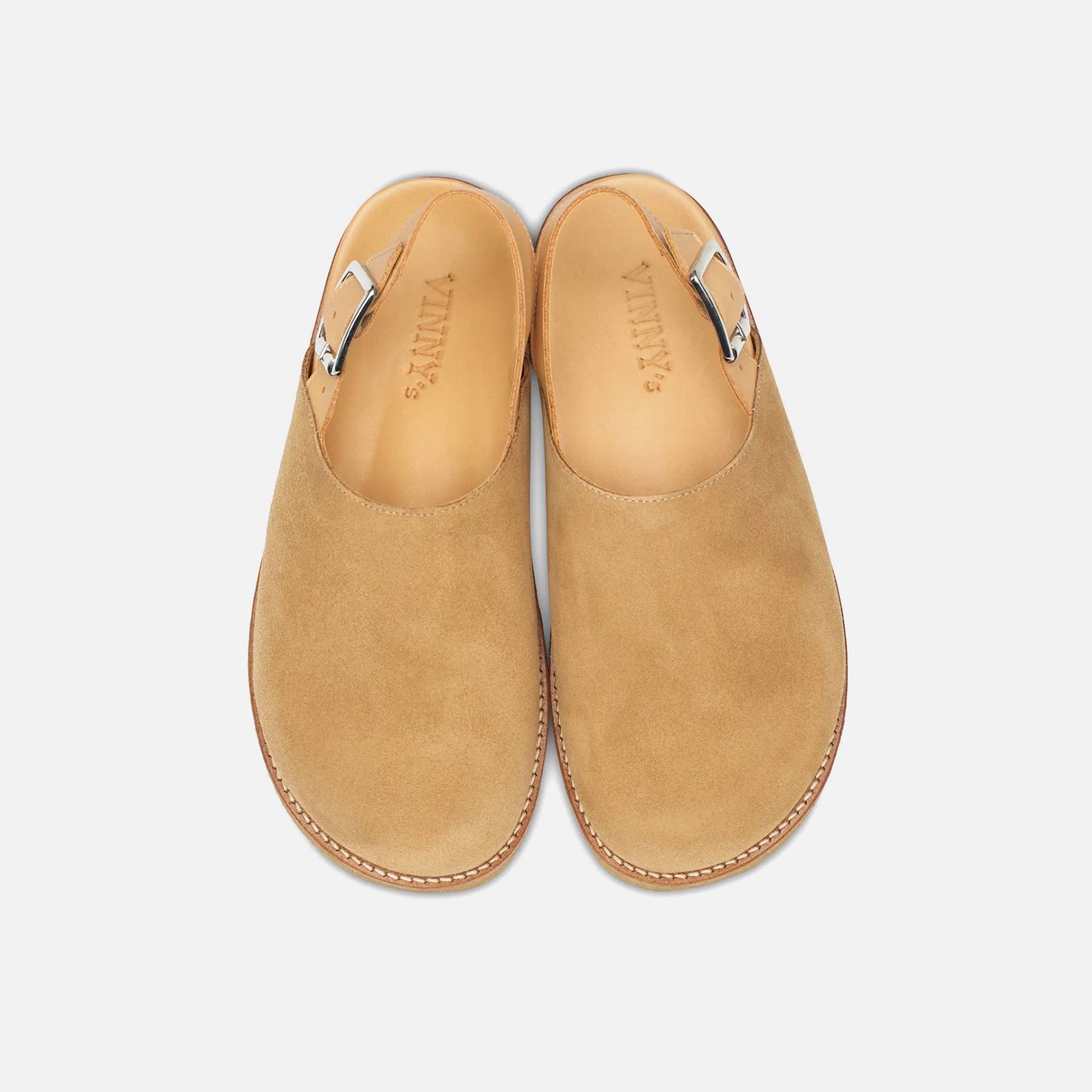 VINNY's Strapped Mule - Sand Suede