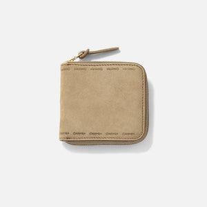 Visvim Suede Bi-Fold Wallet - Khaki