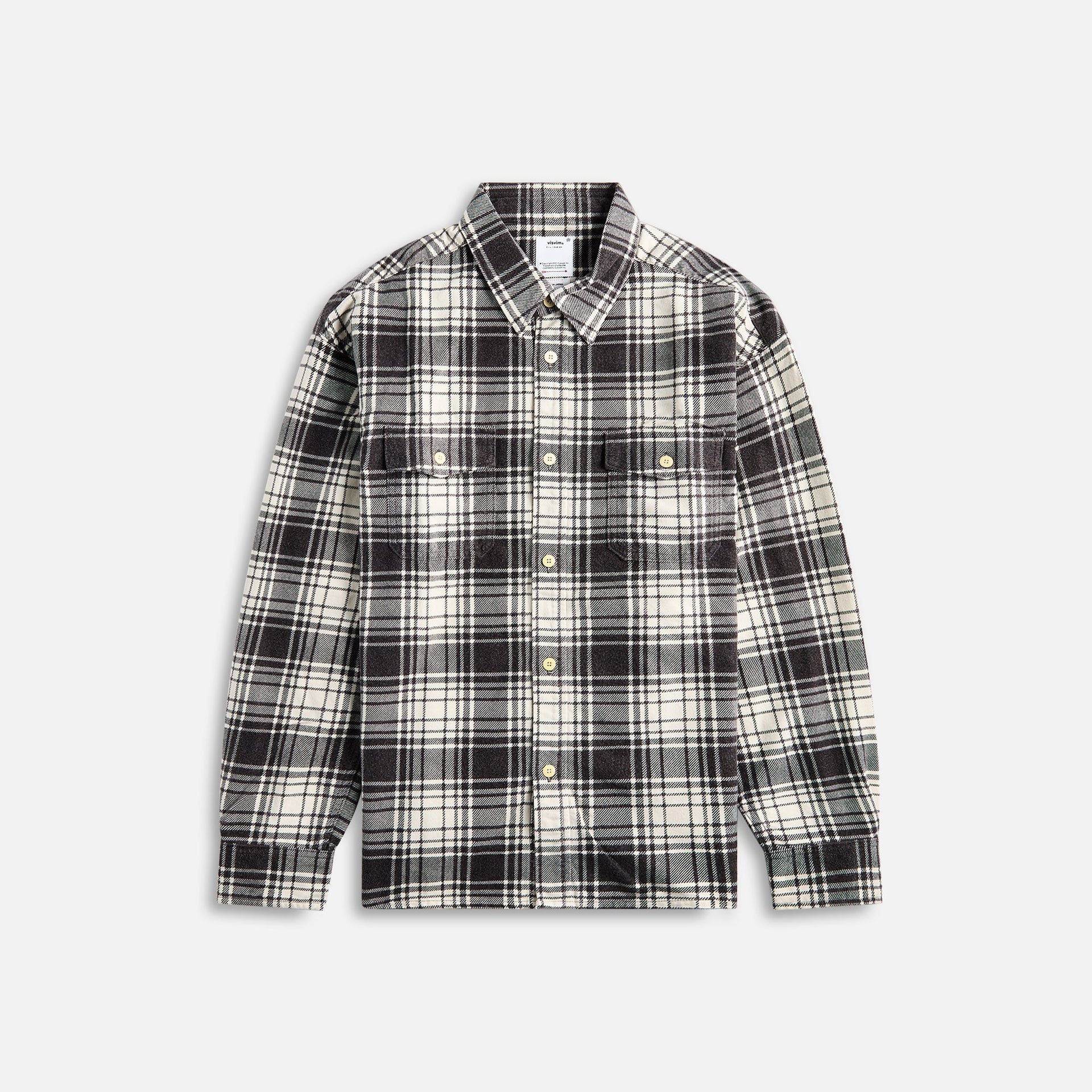 Visvim Pioneer Check Long Sleeve - Black