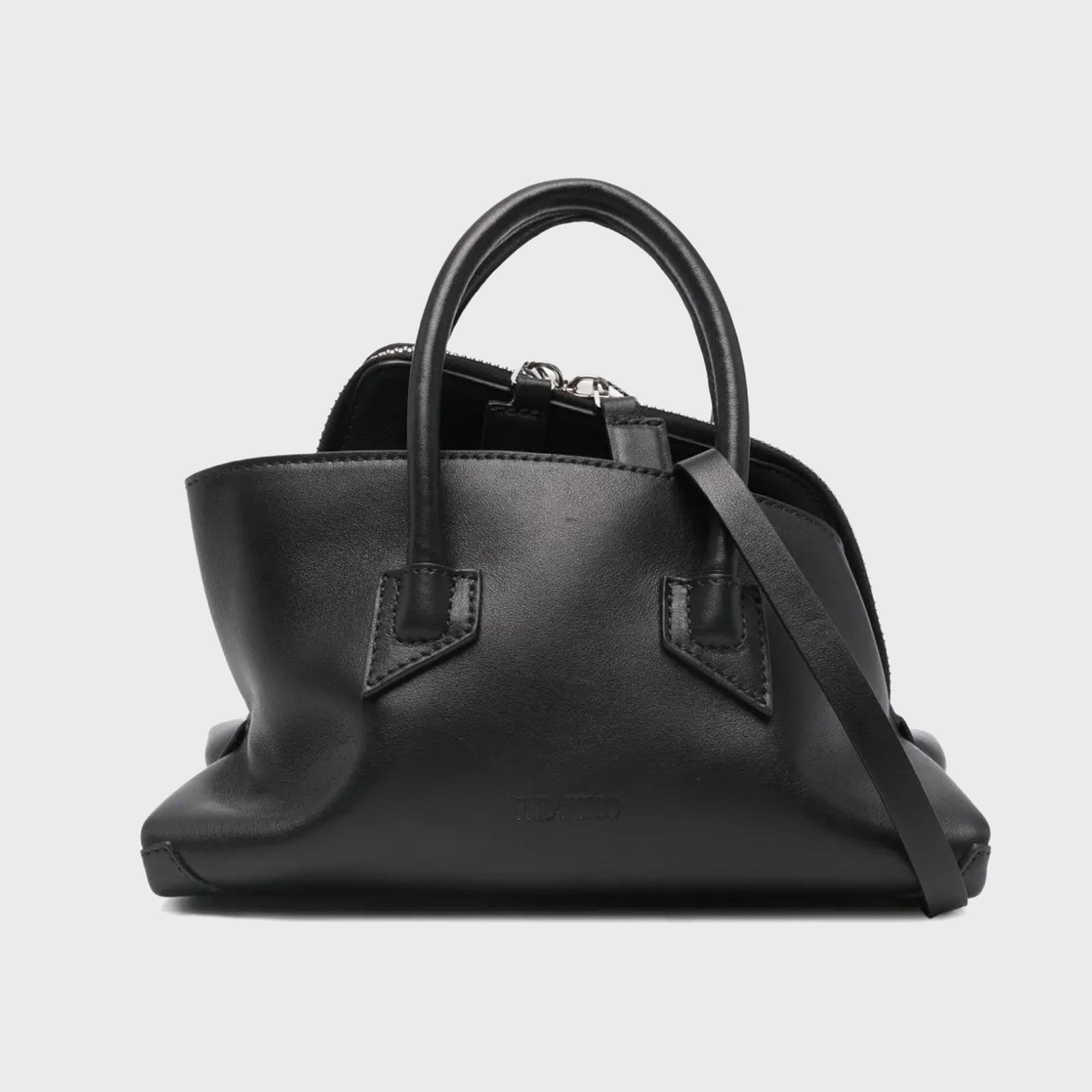The Attico La Passeggiata Mini Top Handle Bag - Black