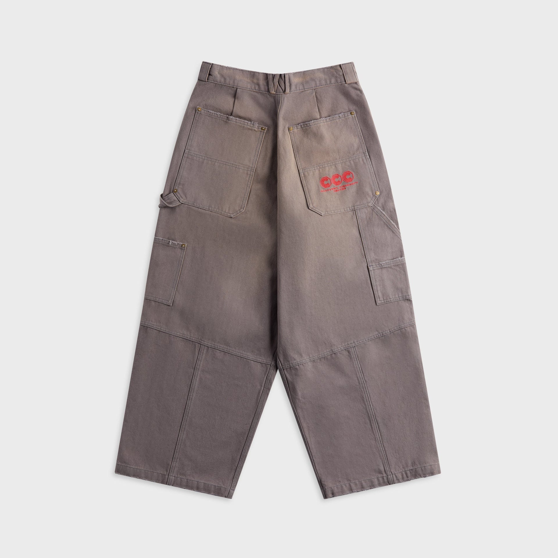 Willy Chavarria Stockton Double Knee Pant - Concrete