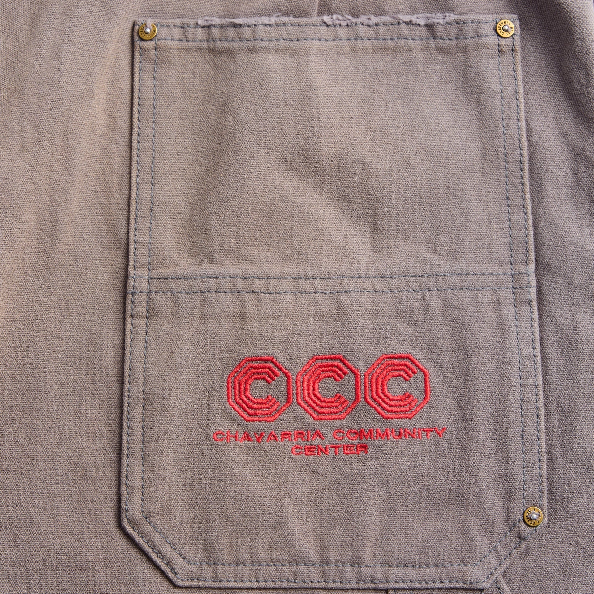 Willy Chavarria Stockton Double Knee Pant - Concrete