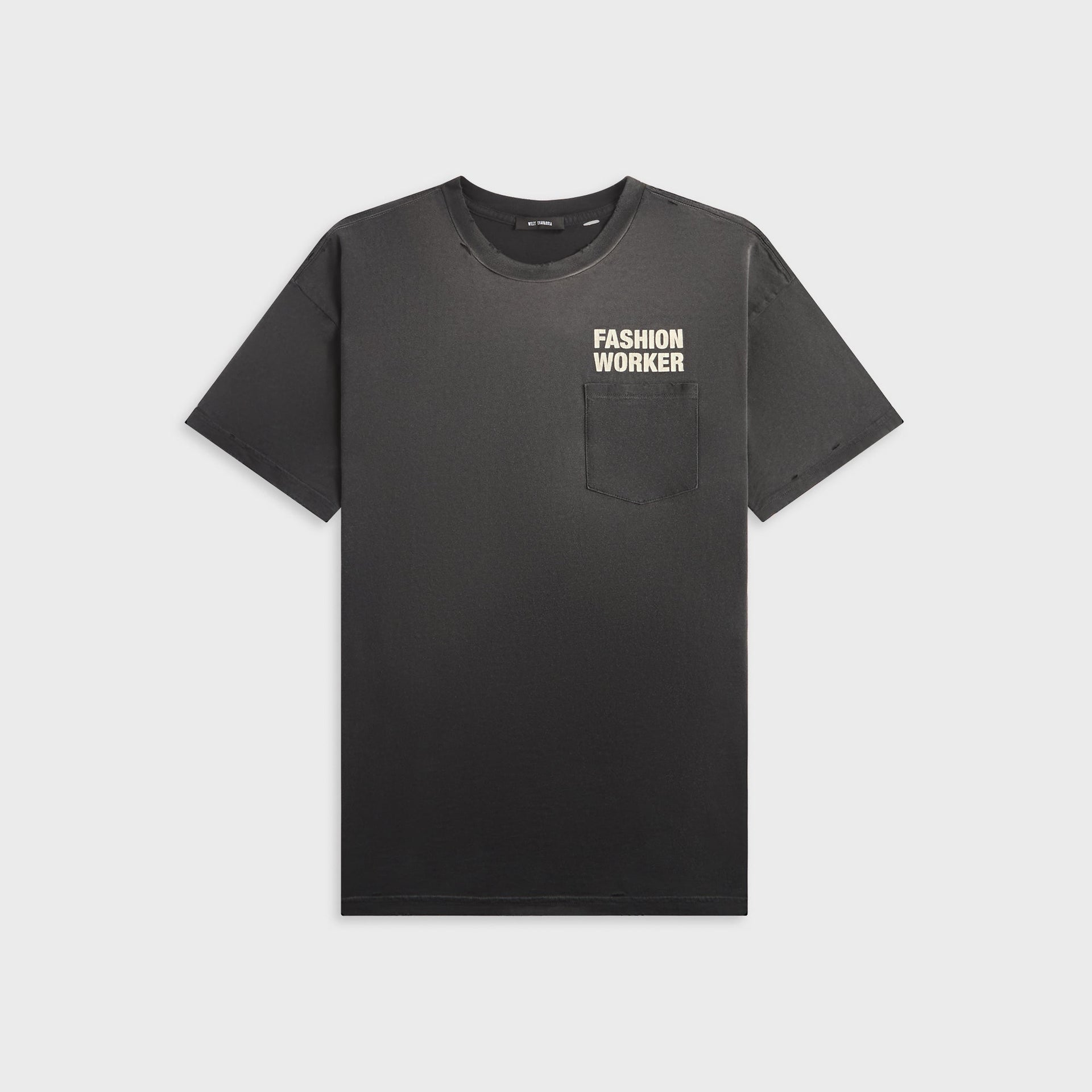 Willy Chavarria Fashion Worker Easy Tee - Black Beauty