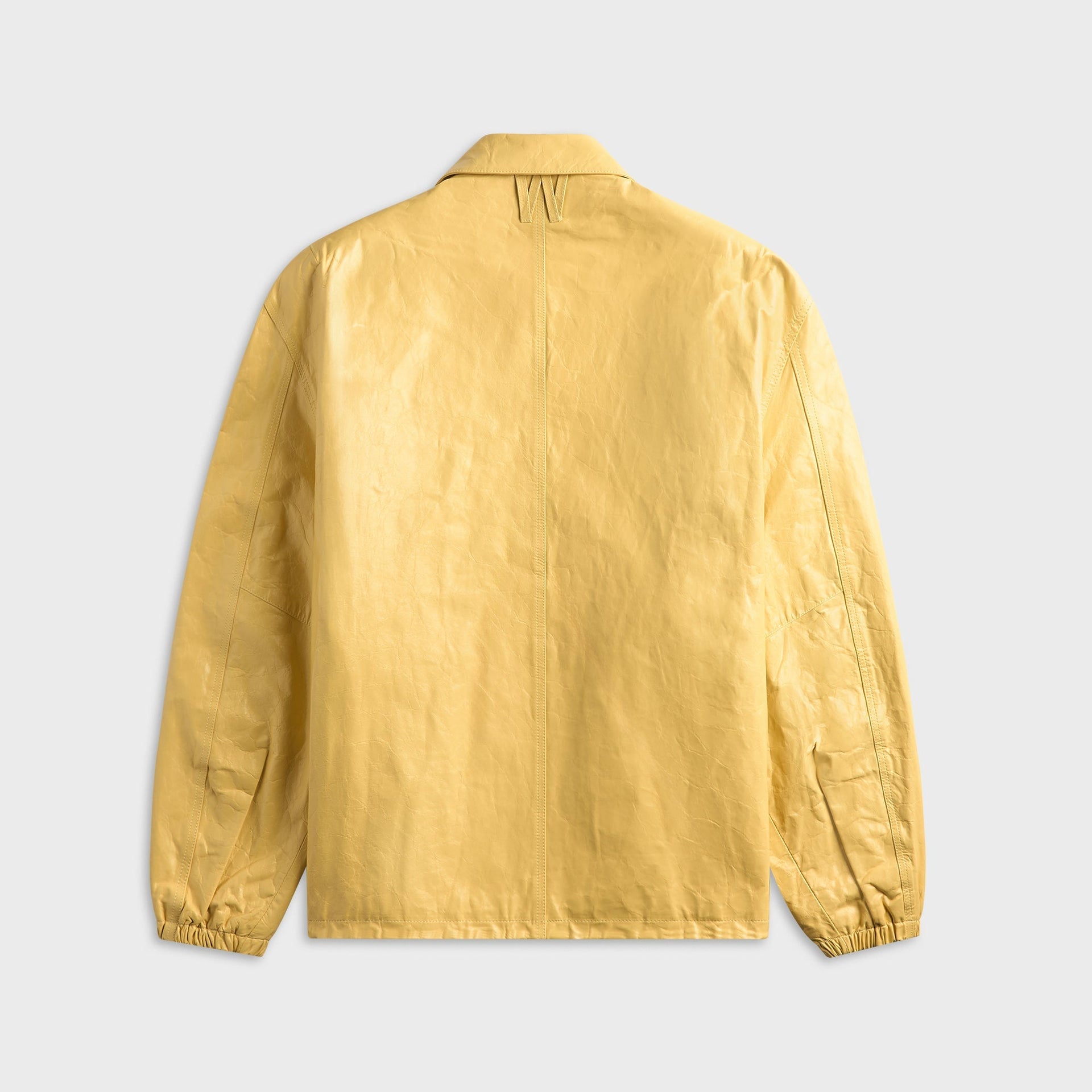 Willy Chavaria Leather Coach Jacket - Butter
