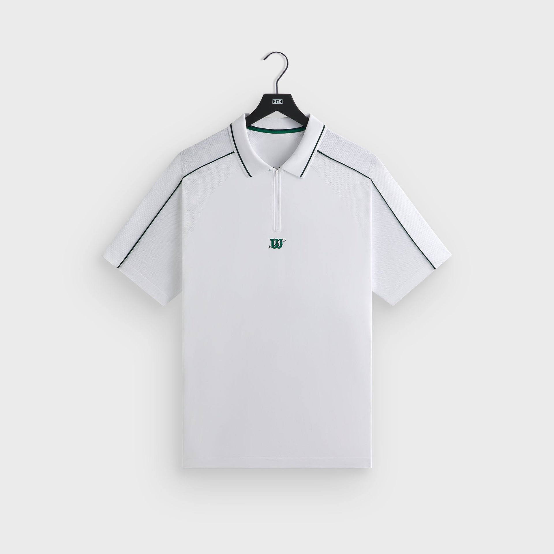 Kith for Wilson Doherty Zip Front Polo - White PH