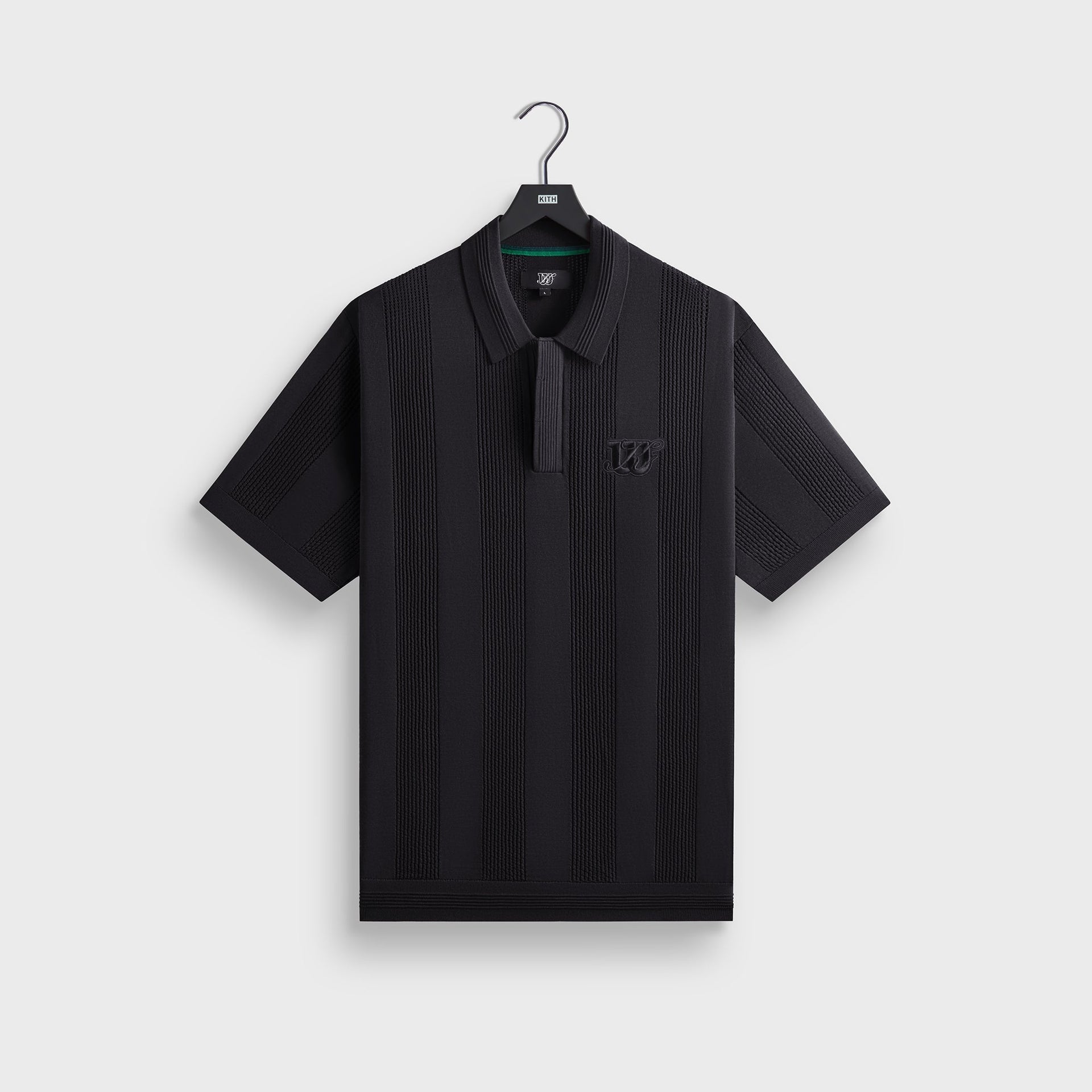 Kith for Wilson Crochet Polo - Black PH