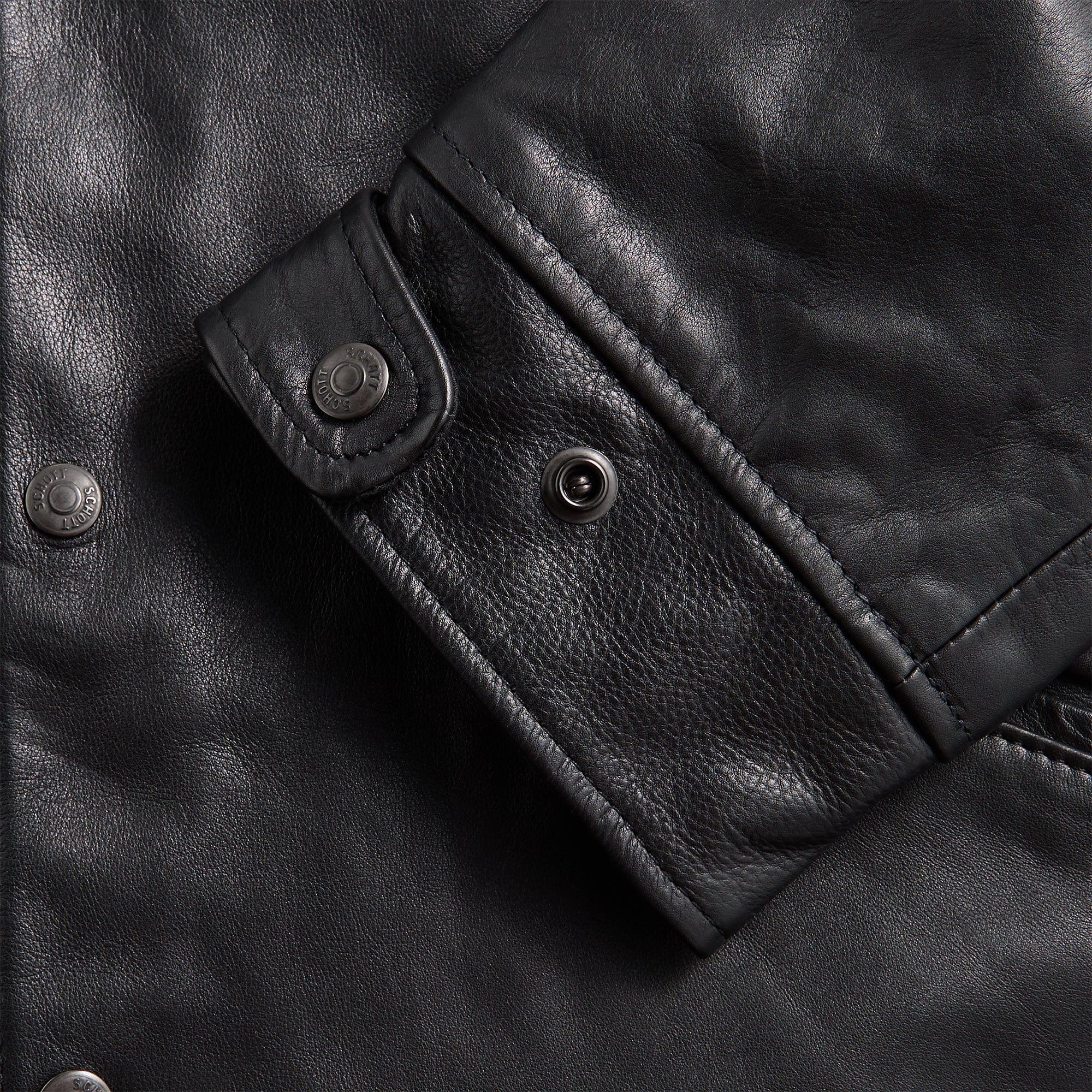 Junya Watanabe MAN x Schott Leather Jacket - Black – Kith Europe