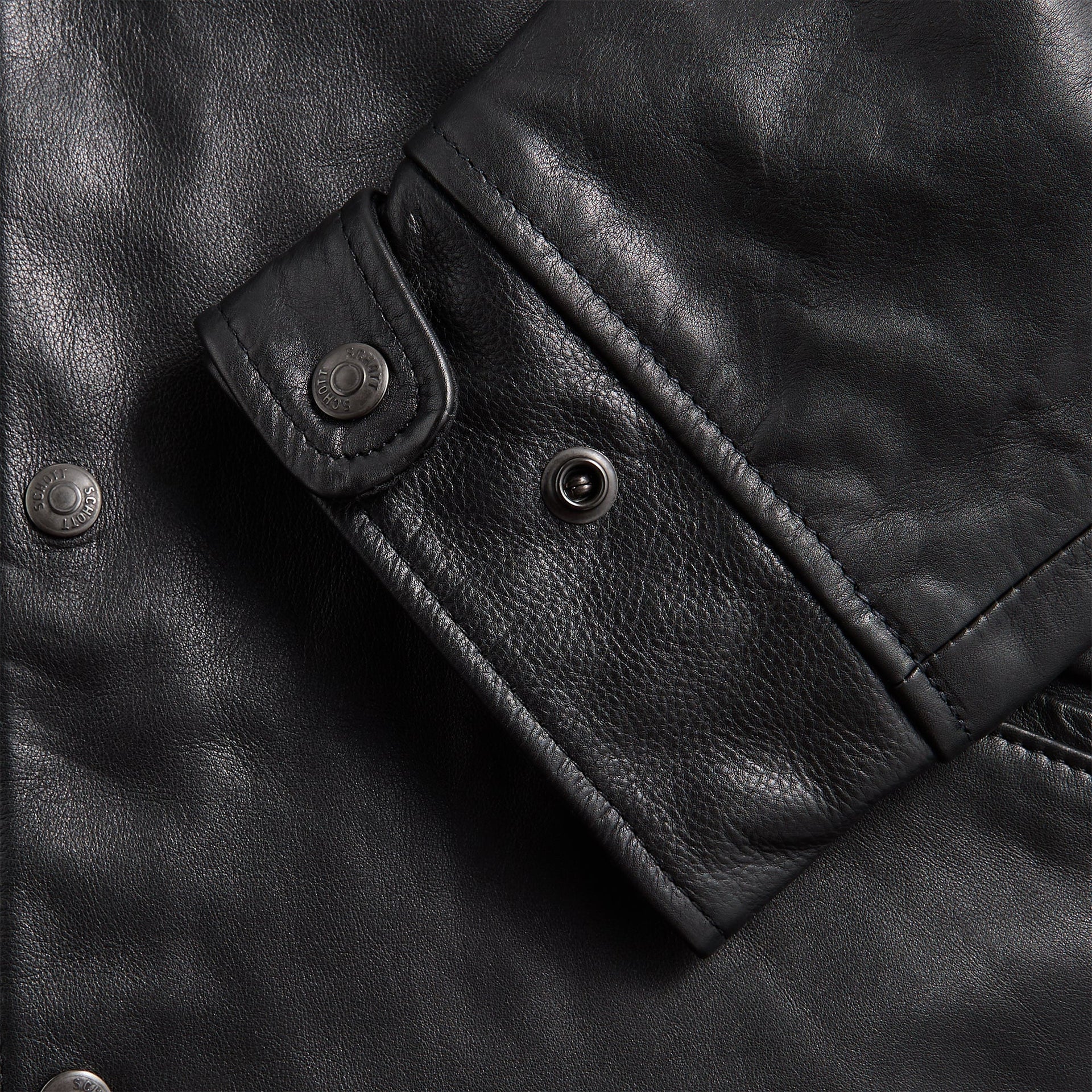 Junya Watanabe MAN x Schott Leather Jacket - Black