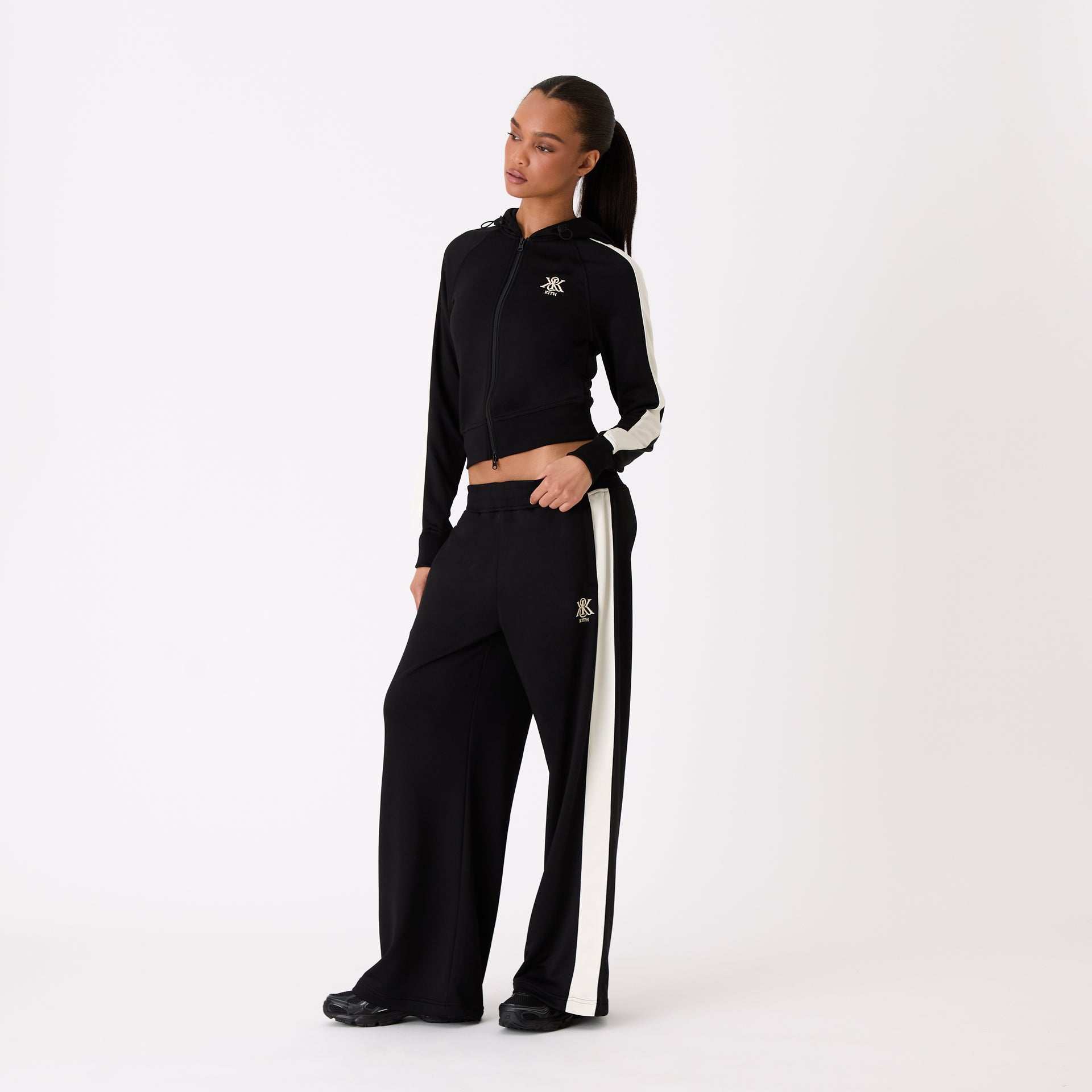 Kith Women Arbor Hooded Track Jacket - Black