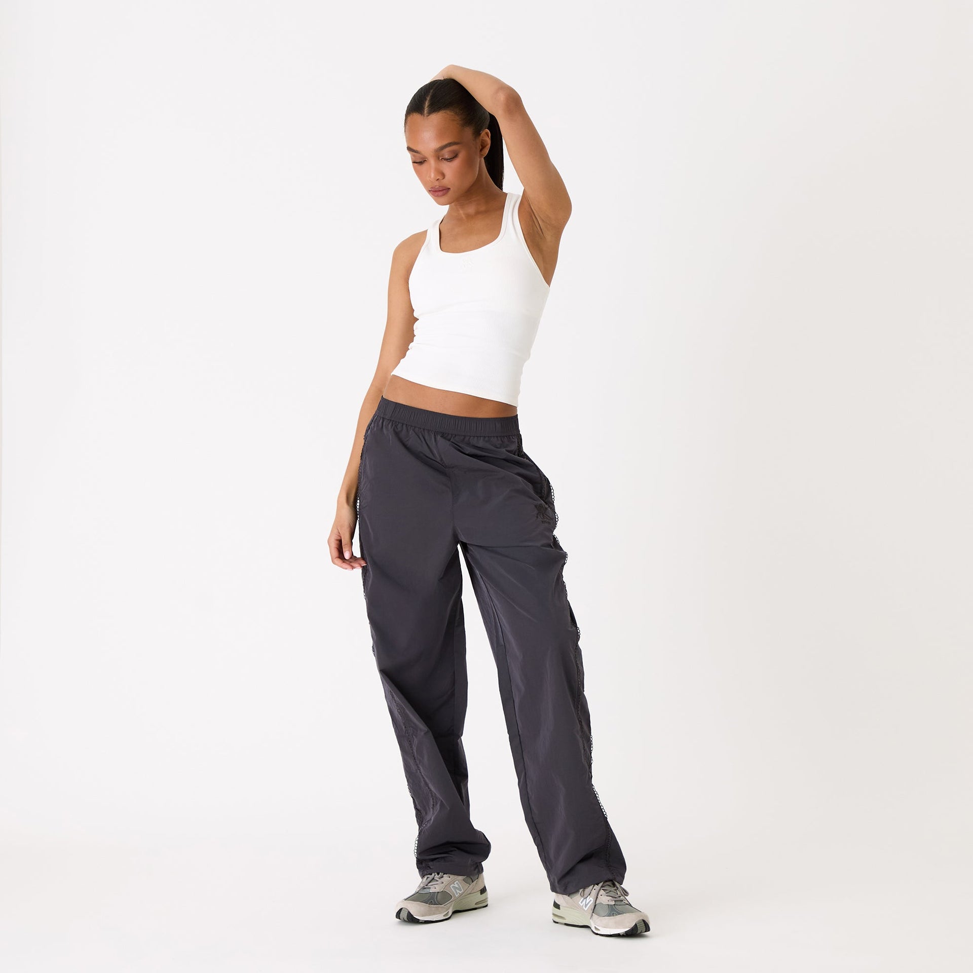 Kith Women Azariah Seamed Track Bottoms - Phantom Grey