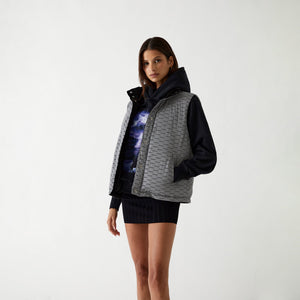 Kith Women Lewis Padded Reversible Reflective Vest - Black – Kith