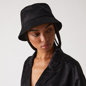 Kith Women Autograph Monogram Silk Bucket Hat - Black