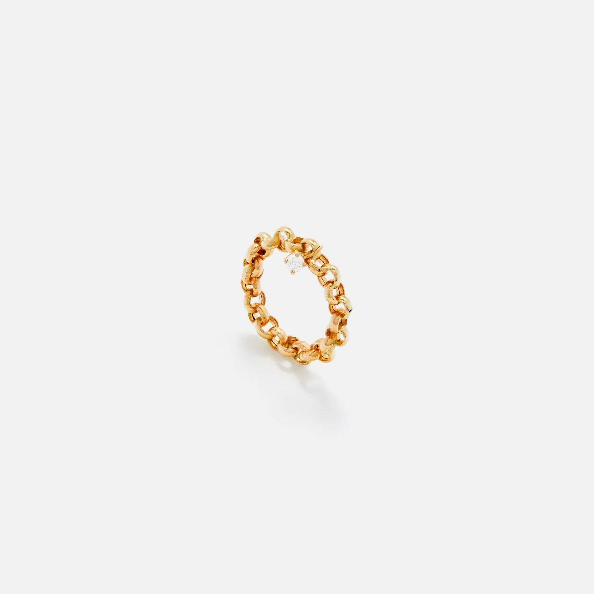 Yvonne Leon Bague Jaseron Flottant Ring - Yellow Gold