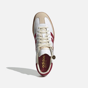 adidas x Sporty & Rich Samba OG - White / Collegiate Burgundy