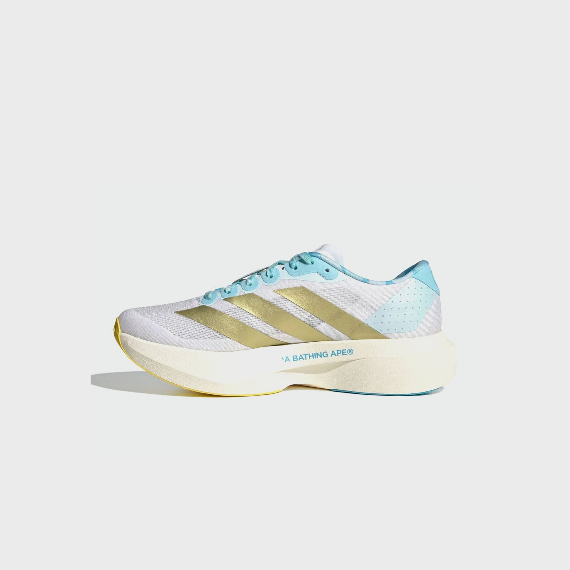 adidas x BAPE Adizero EVO SL - White / Gold / Pink / Blue