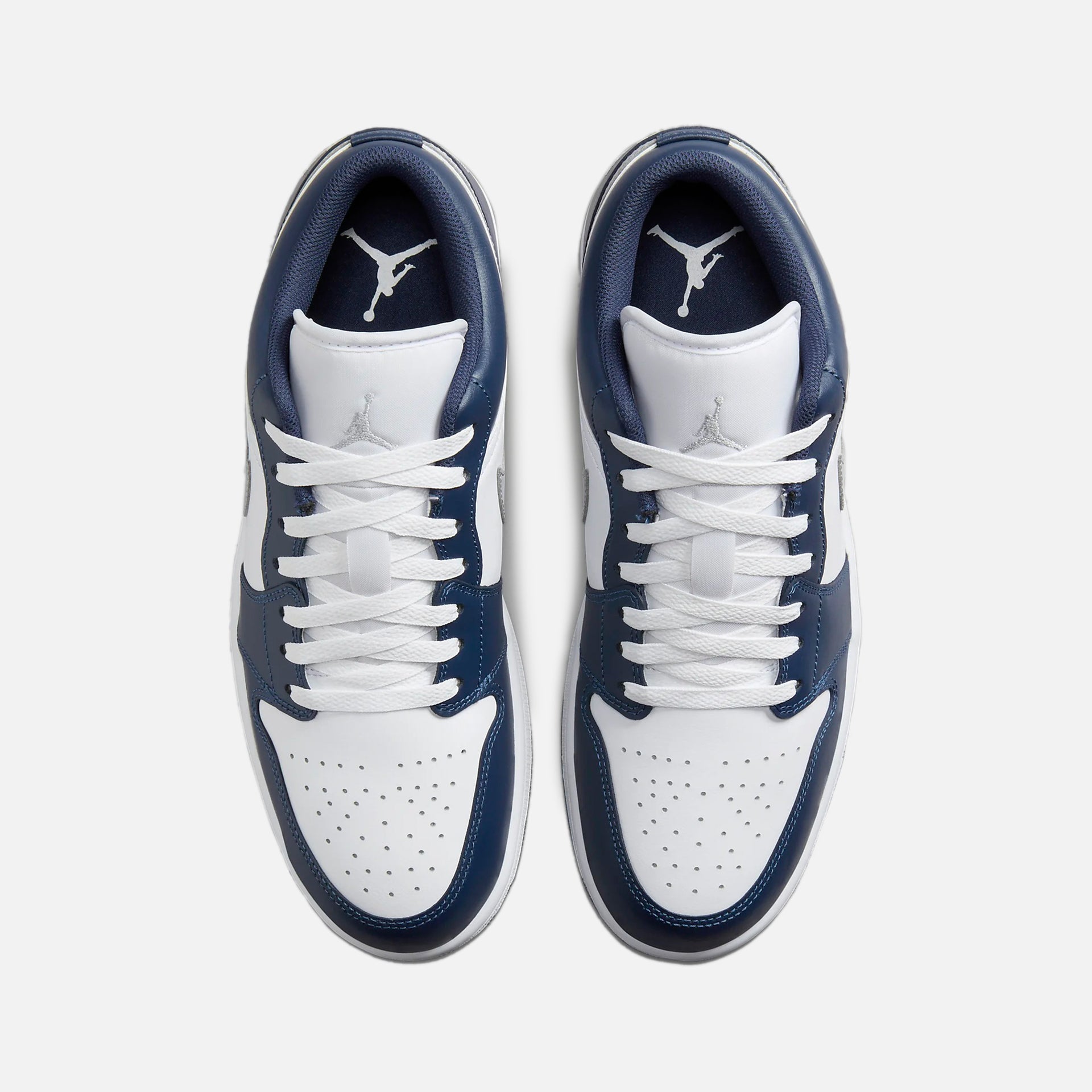 Jordan Air Jordan 1 Low - White / Wolf Grey / Midnight Navy