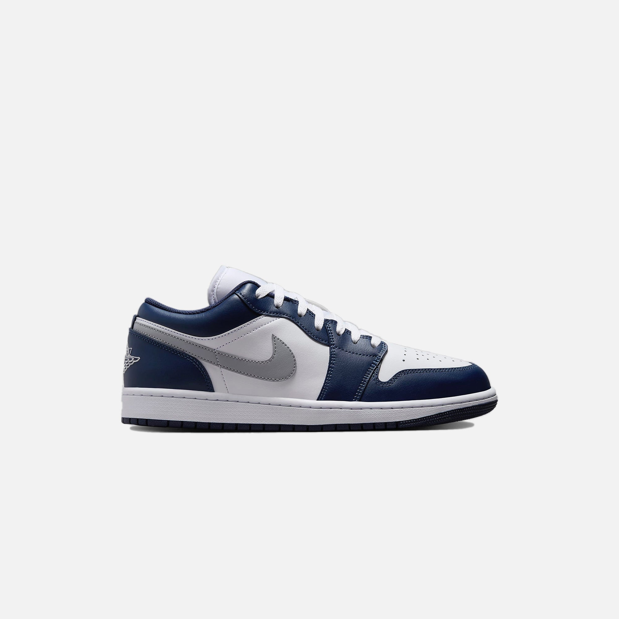 Jordan Air Jordan 1 Low White Wolf Grey Midnight Navy Kith Europe