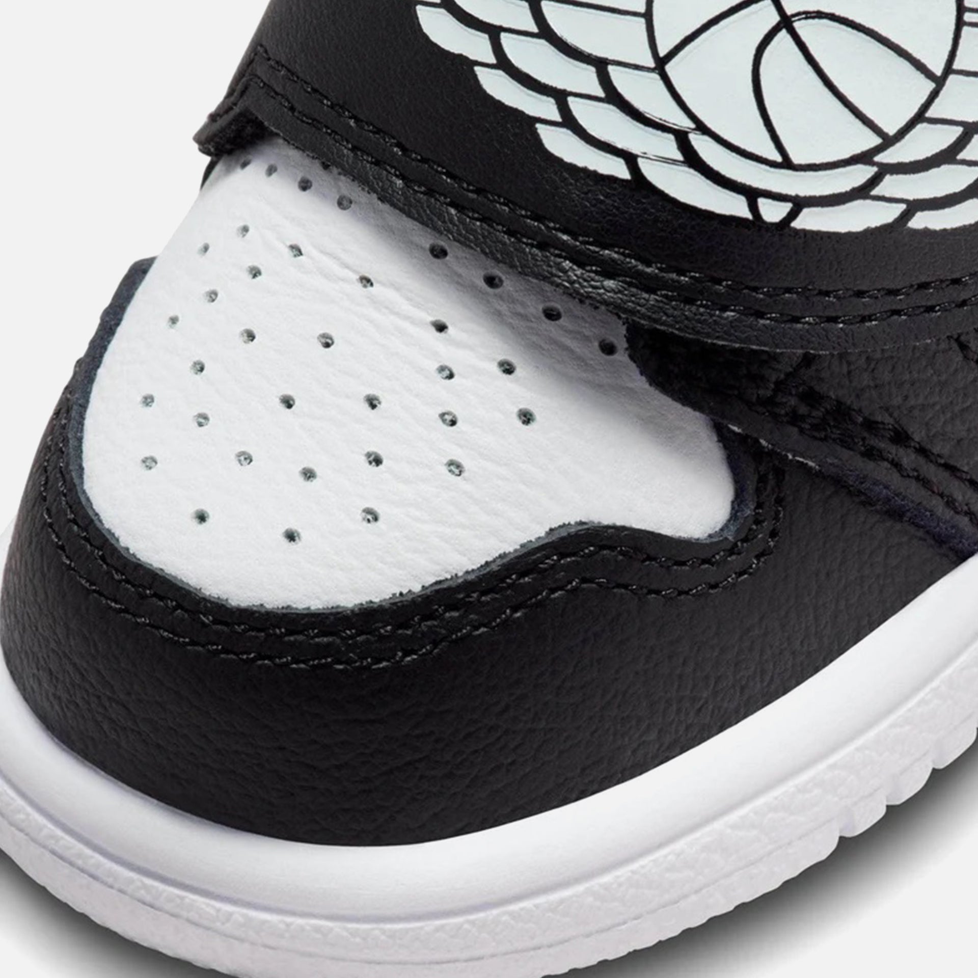 Jordan Toddler Sky Jordan 1 - White / True Red / Black / Bright Concord