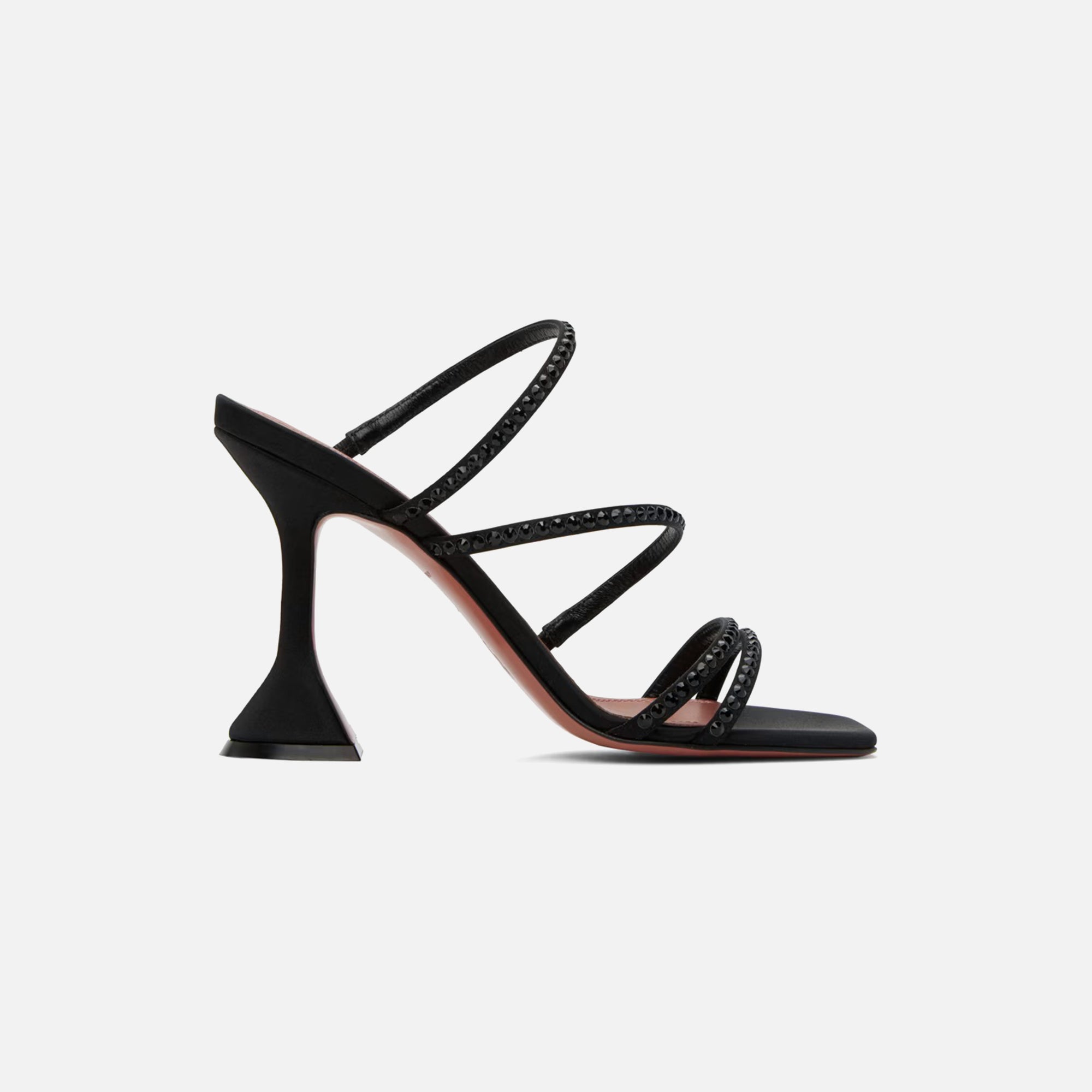 Amina Muaddi Naima Crystal Slipper CL - Black Jet – Kith Europe