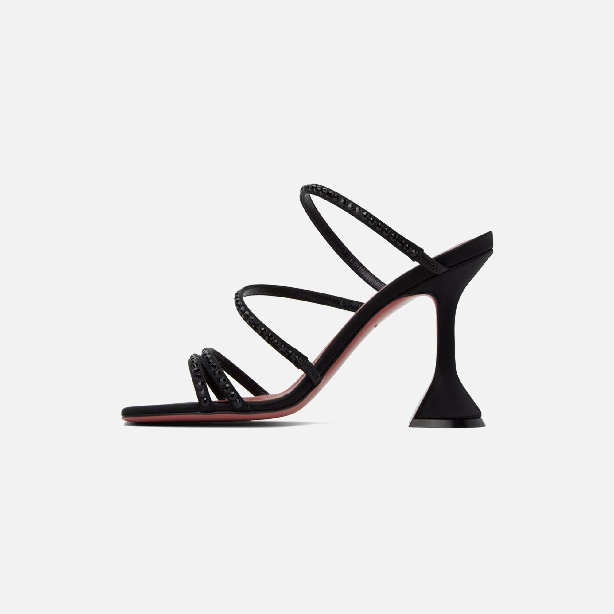 Amina Muaddi Naima Crystal Slipper CL - Black Jet – Kith Europe